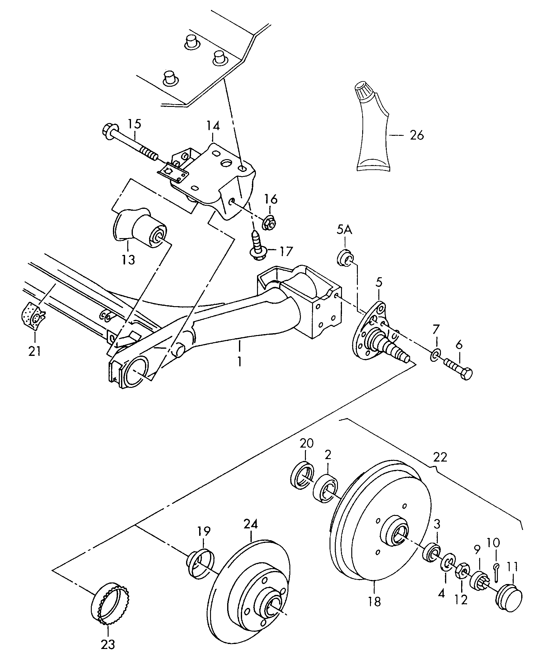 Seat 1H0 501 541 A - Втулка, балка моста parts5.com