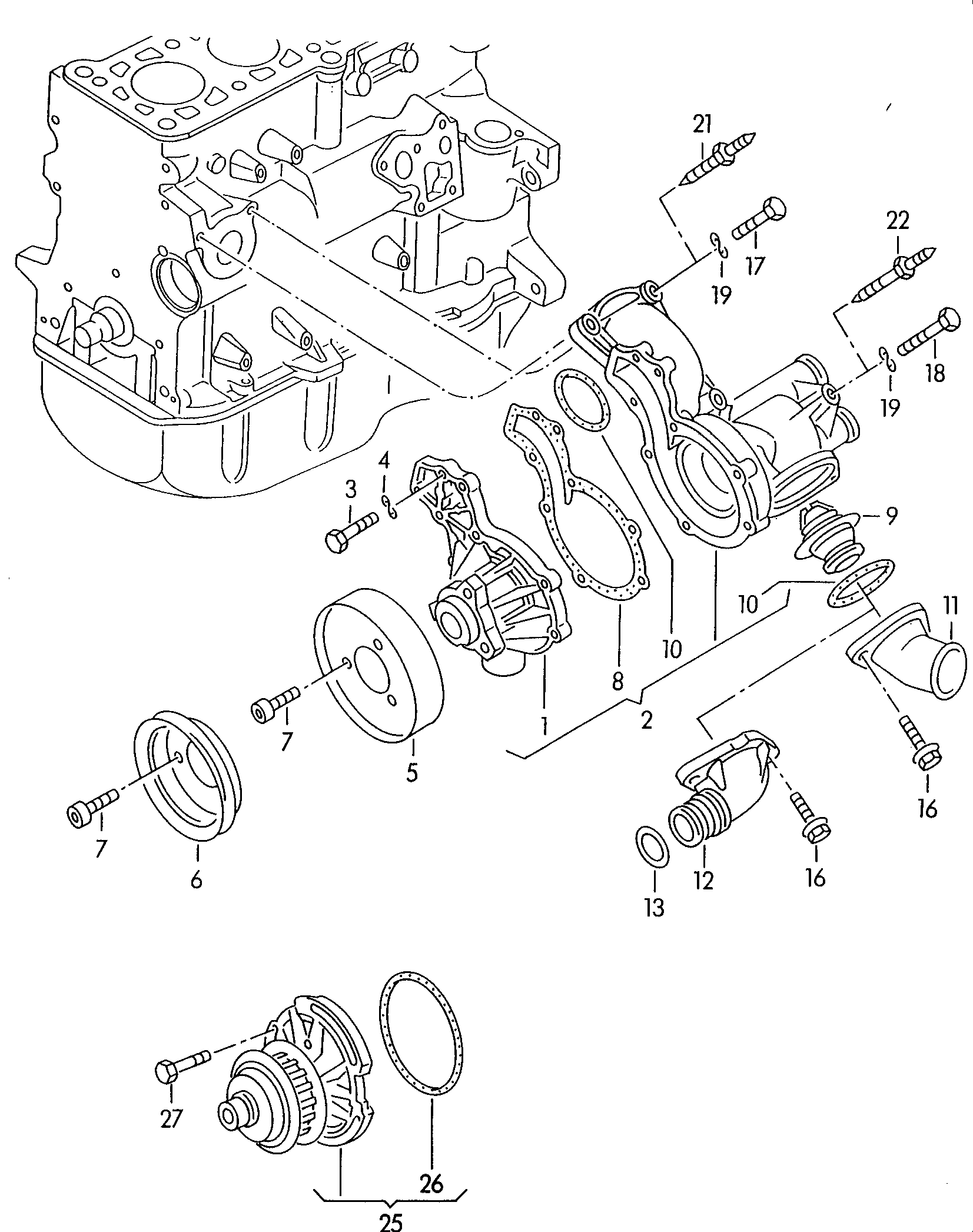 Skoda 037 121 113 - Термостат, охлаждающая жидкость parts5.com