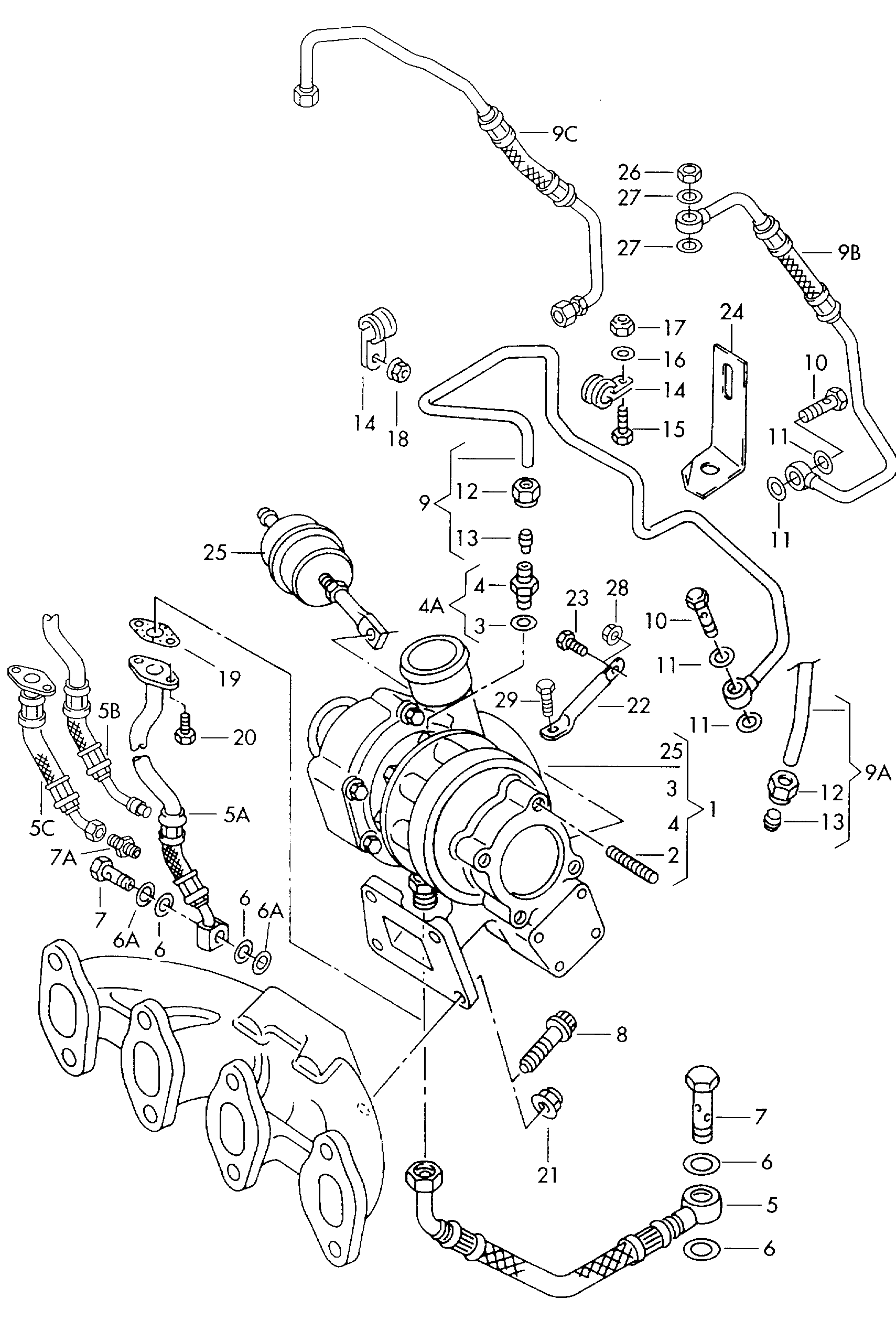 Seat 028 145 701 RX - Картридж, группа корпуса компрессора parts5.com