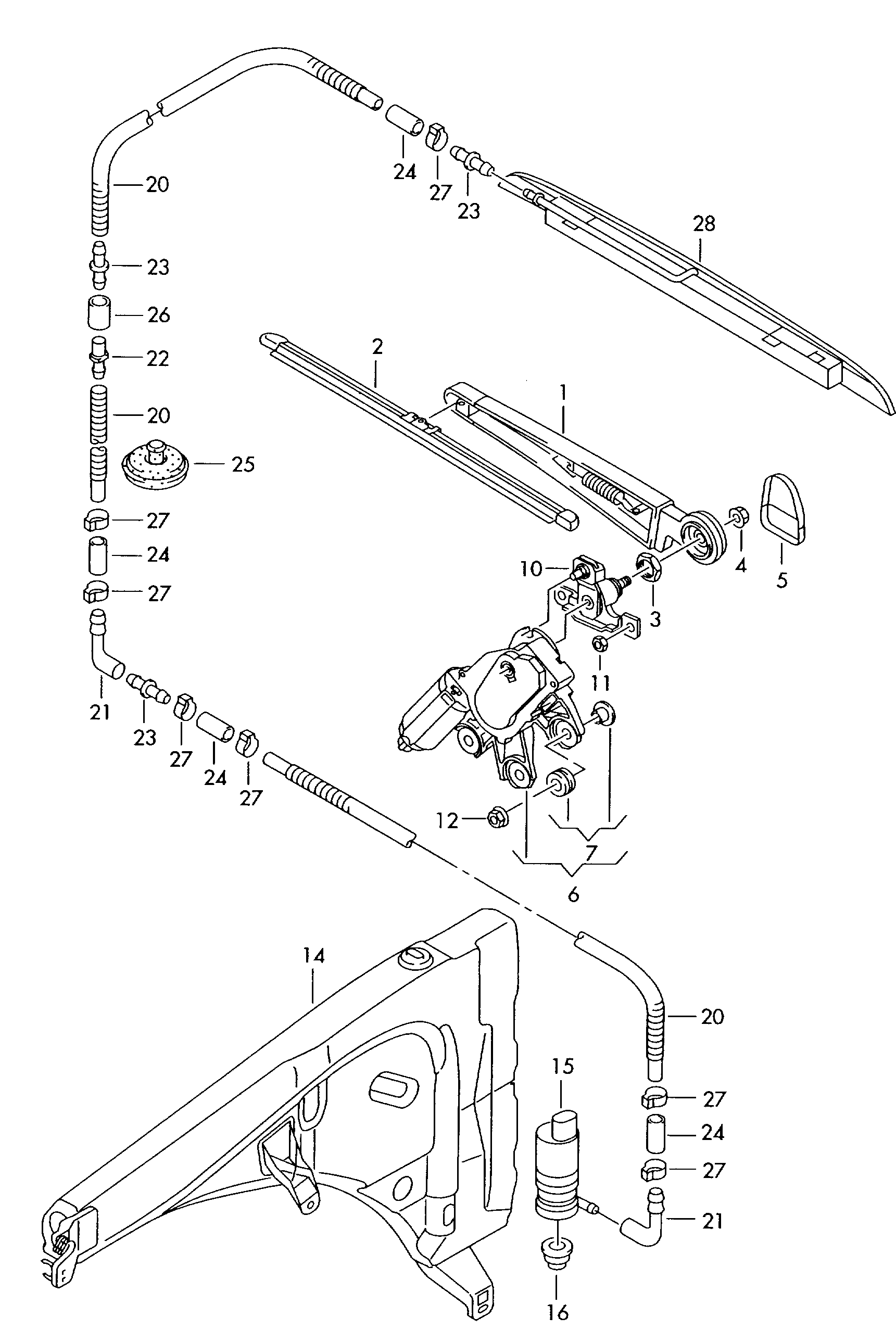 VW 7L6955425 - Wiper Blade parts5.com