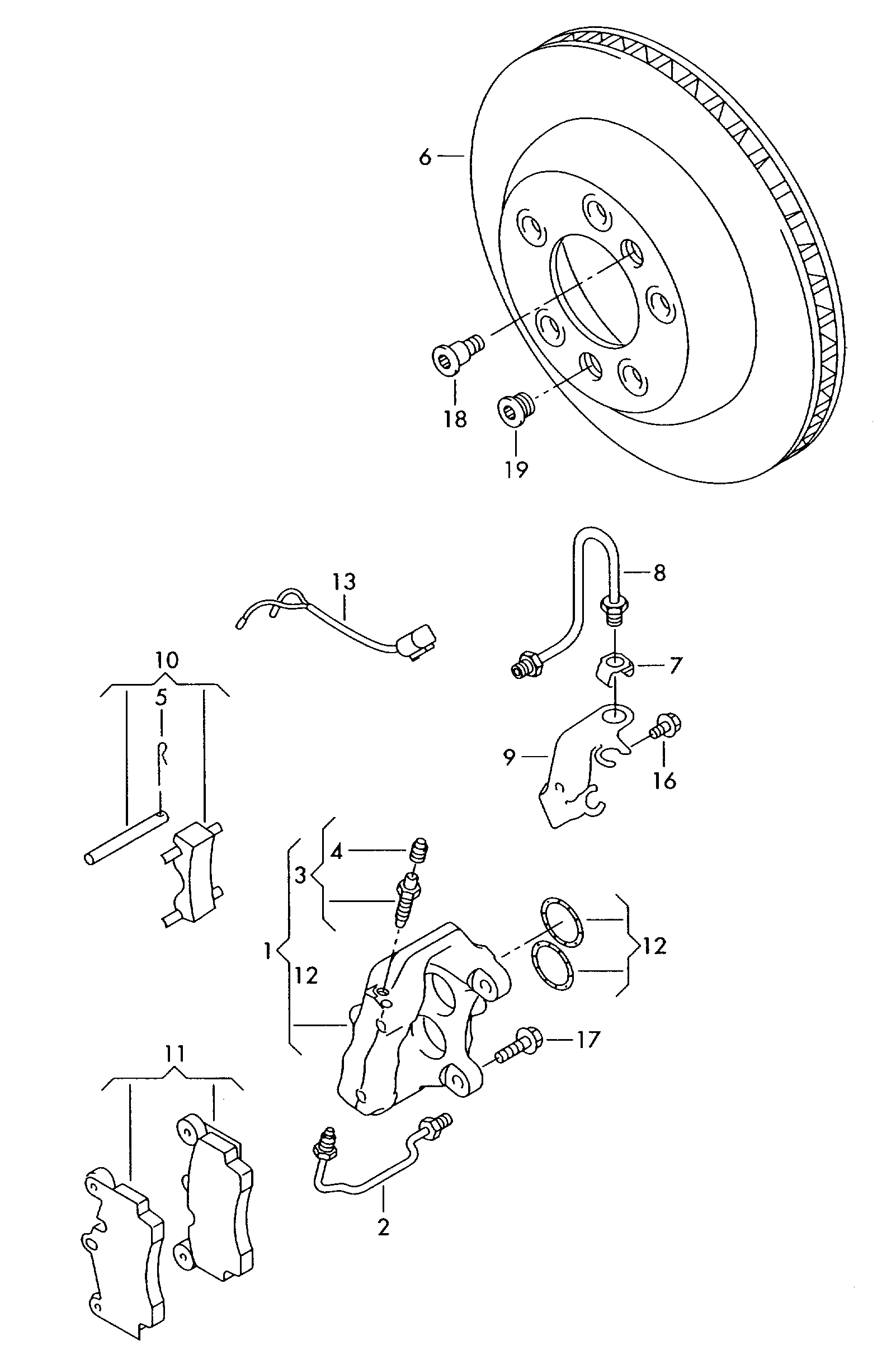 Seat 7L0 907 637C - Сигнализатор, износ тормозных колодок parts5.com