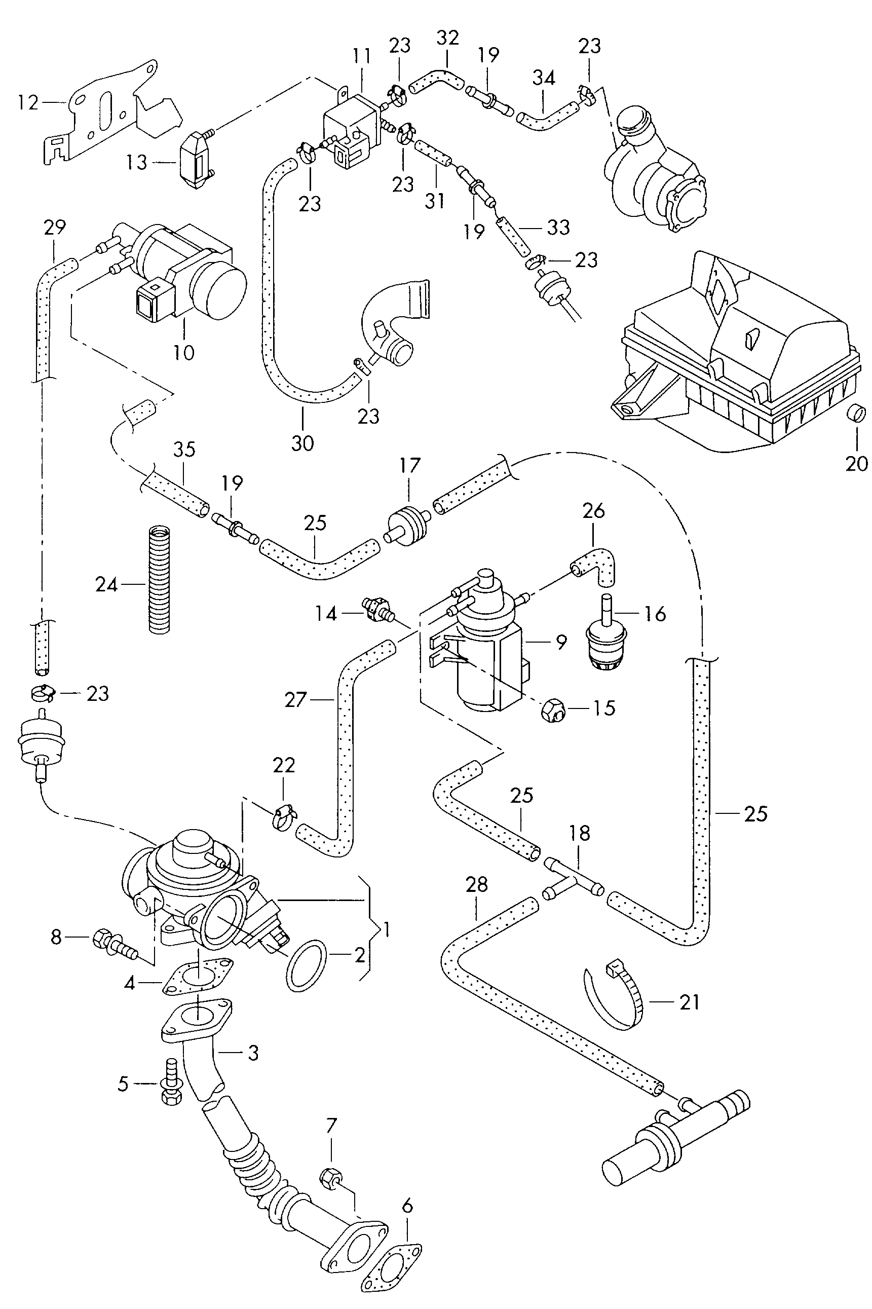 VAG 038131501AQ - Клапан возврата ОГ parts5.com