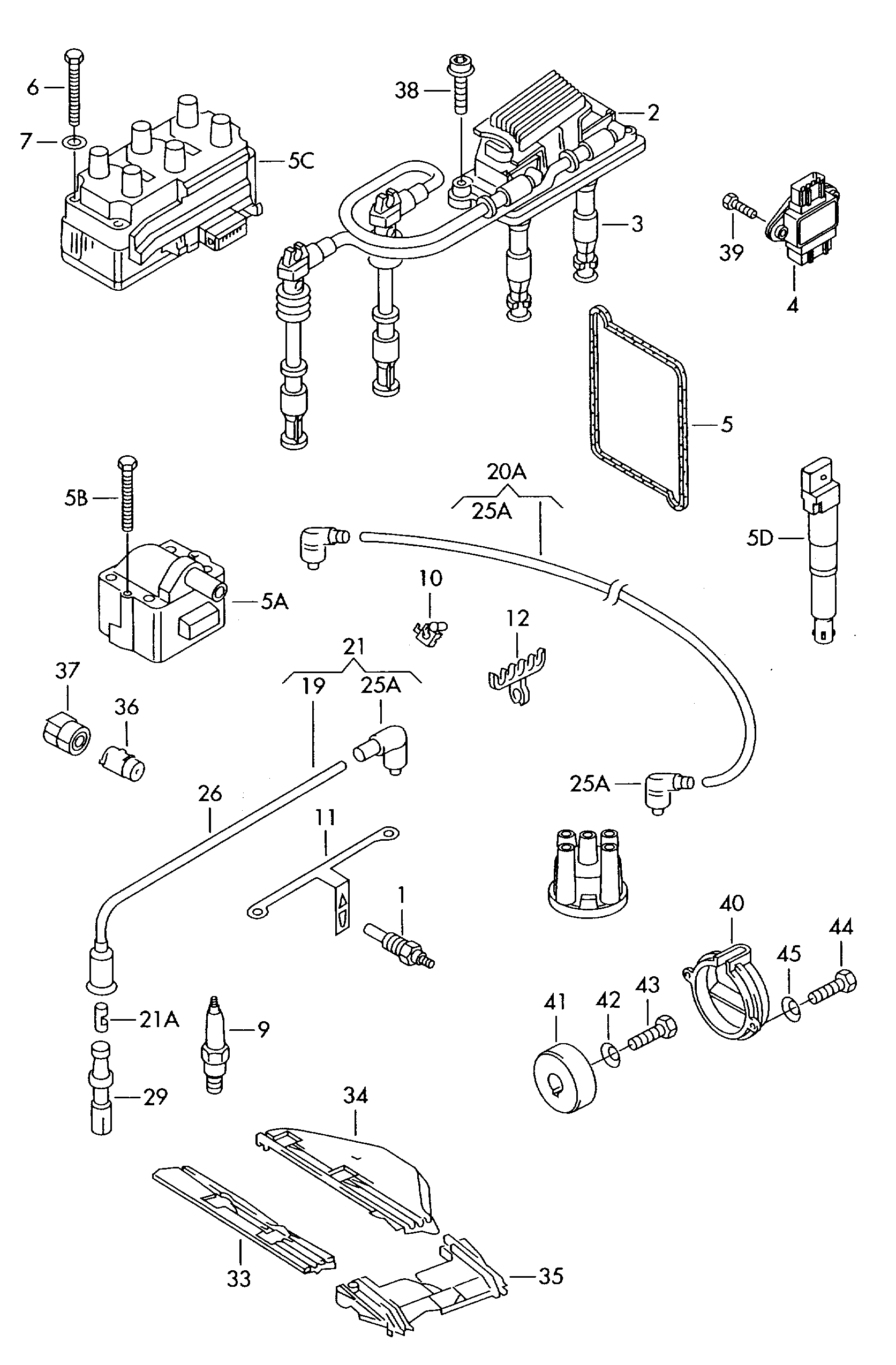 Seat 101 000 033 AA - Свеча зажигания parts5.com