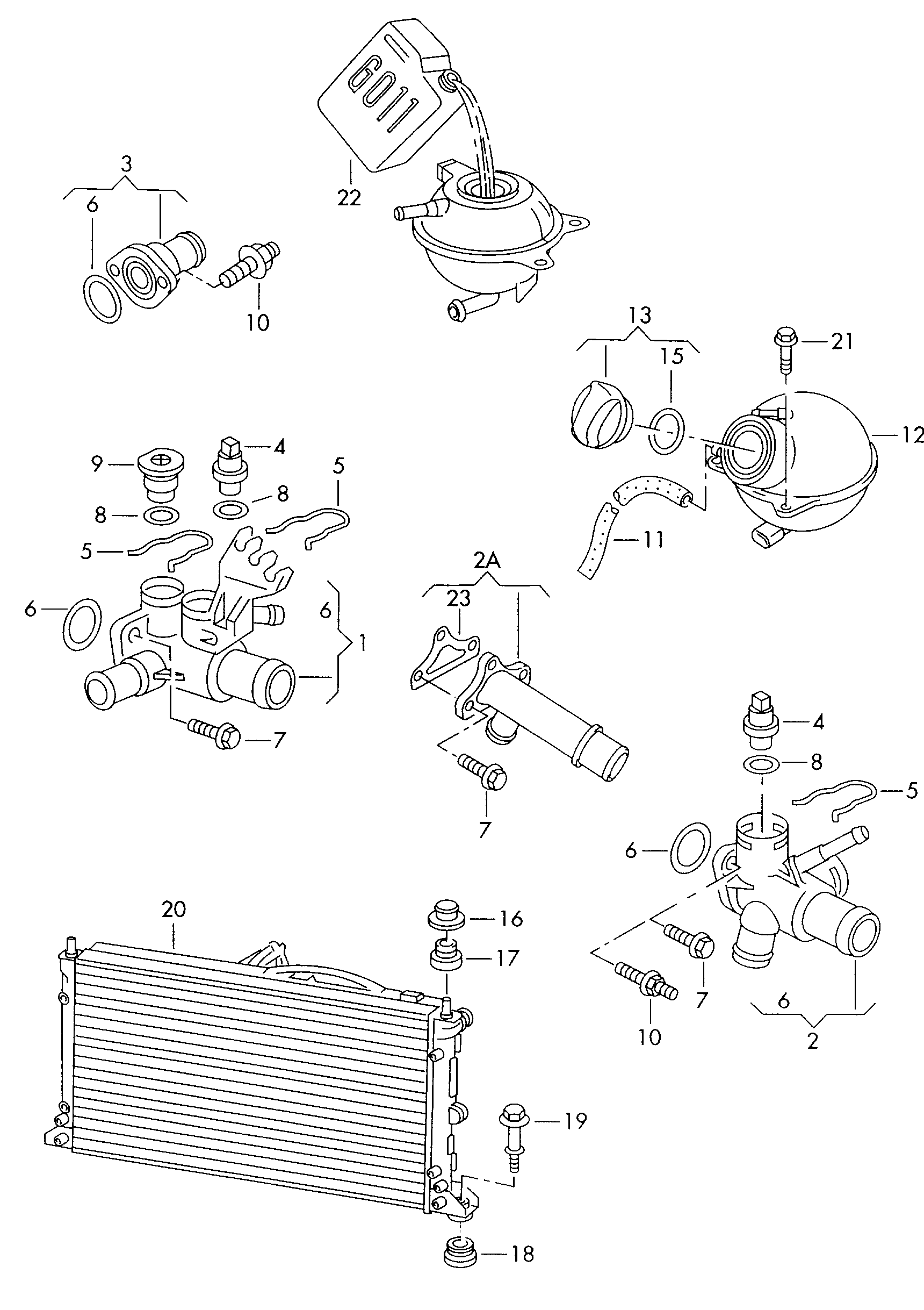 Skoda 037121132E - Фланец охлаждающей жидкости parts5.com