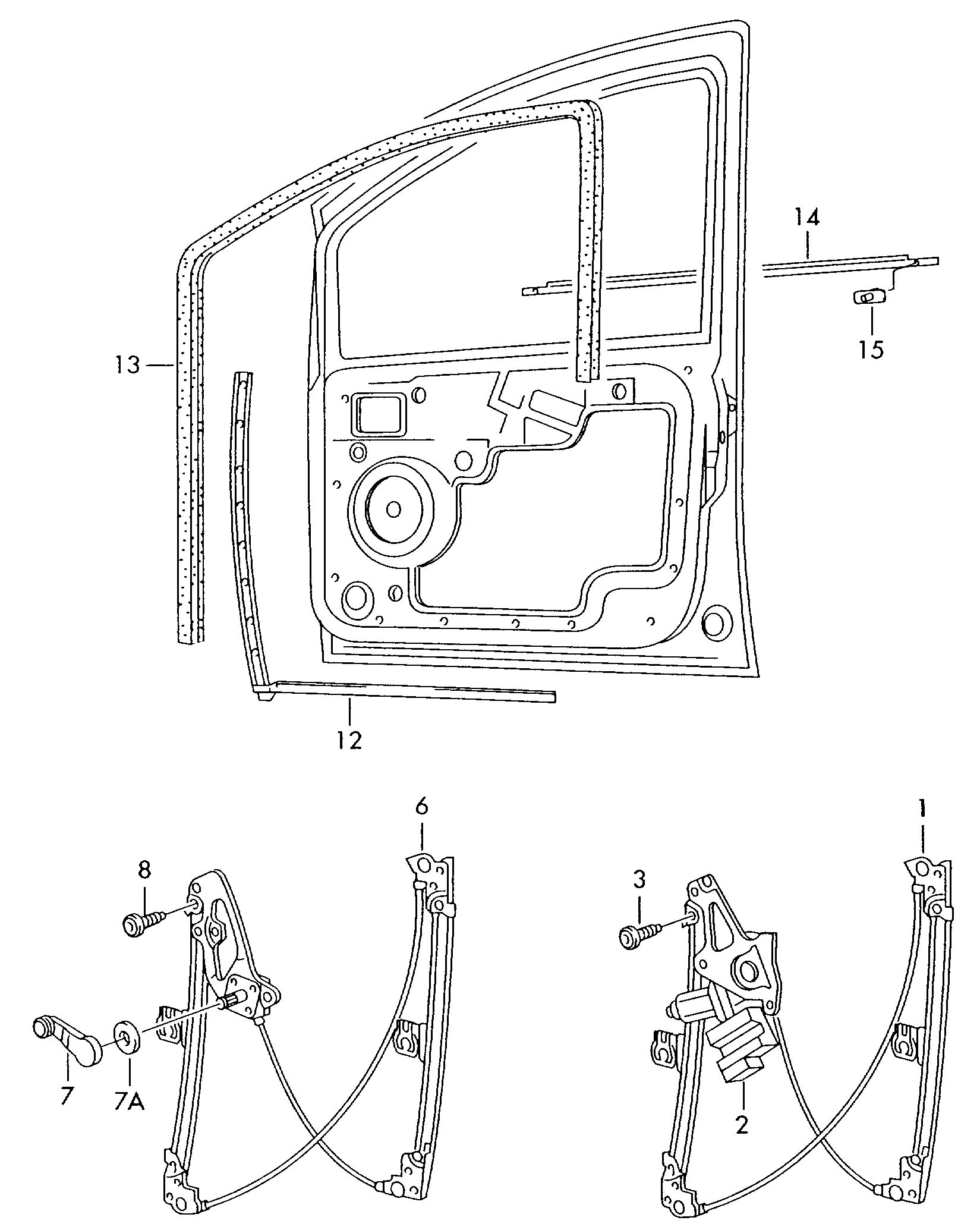 VAG 7M0 837 461 A - Стеклоподъемник parts5.com