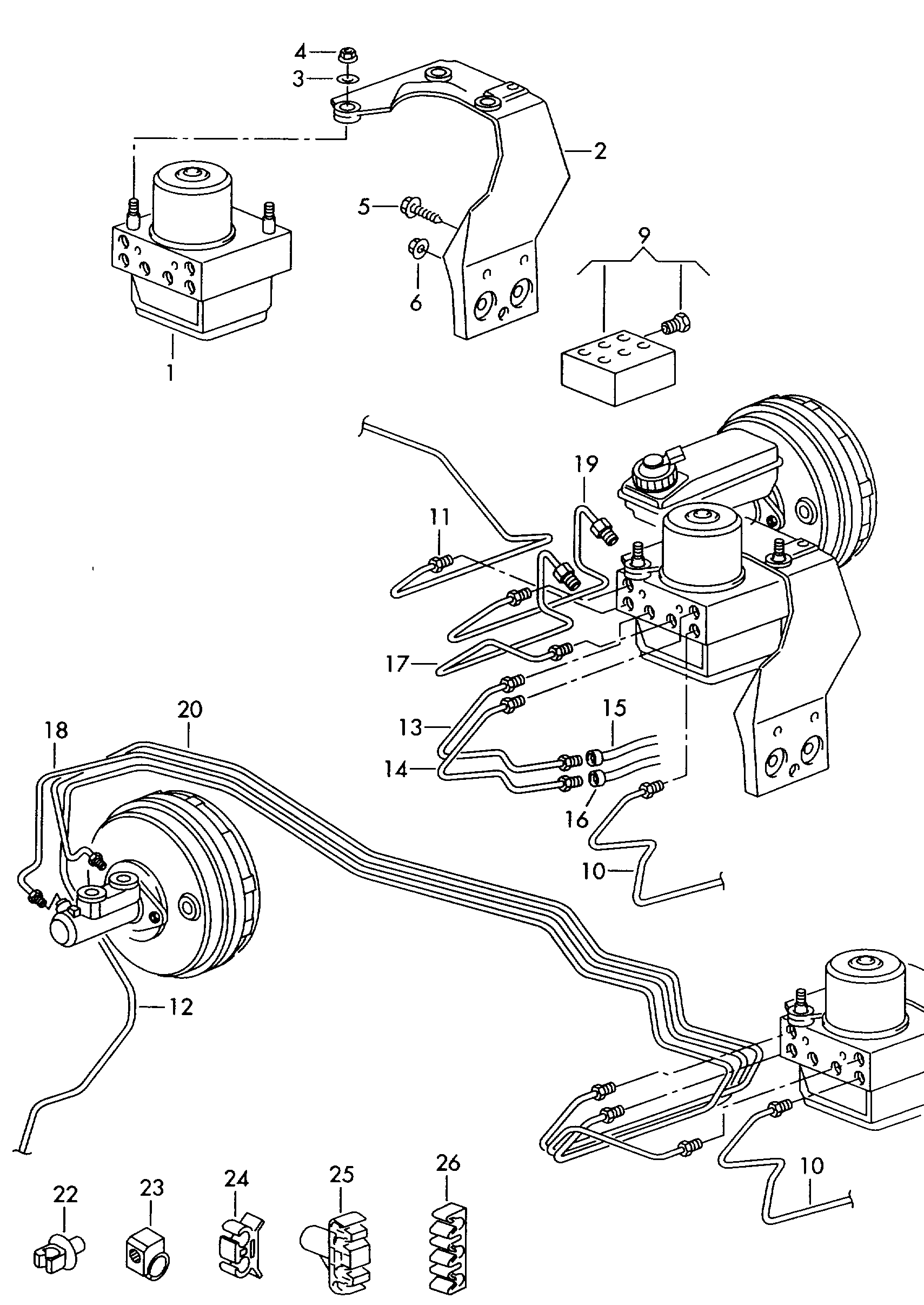 VW 281611767 - Кронштейн, трубопровод тормозно parts5.com