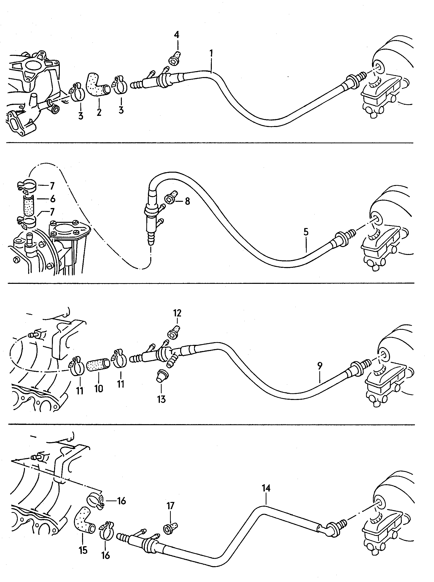 VAG 1H1 614 041 B - Шланг разрежения, тормозная система parts5.com