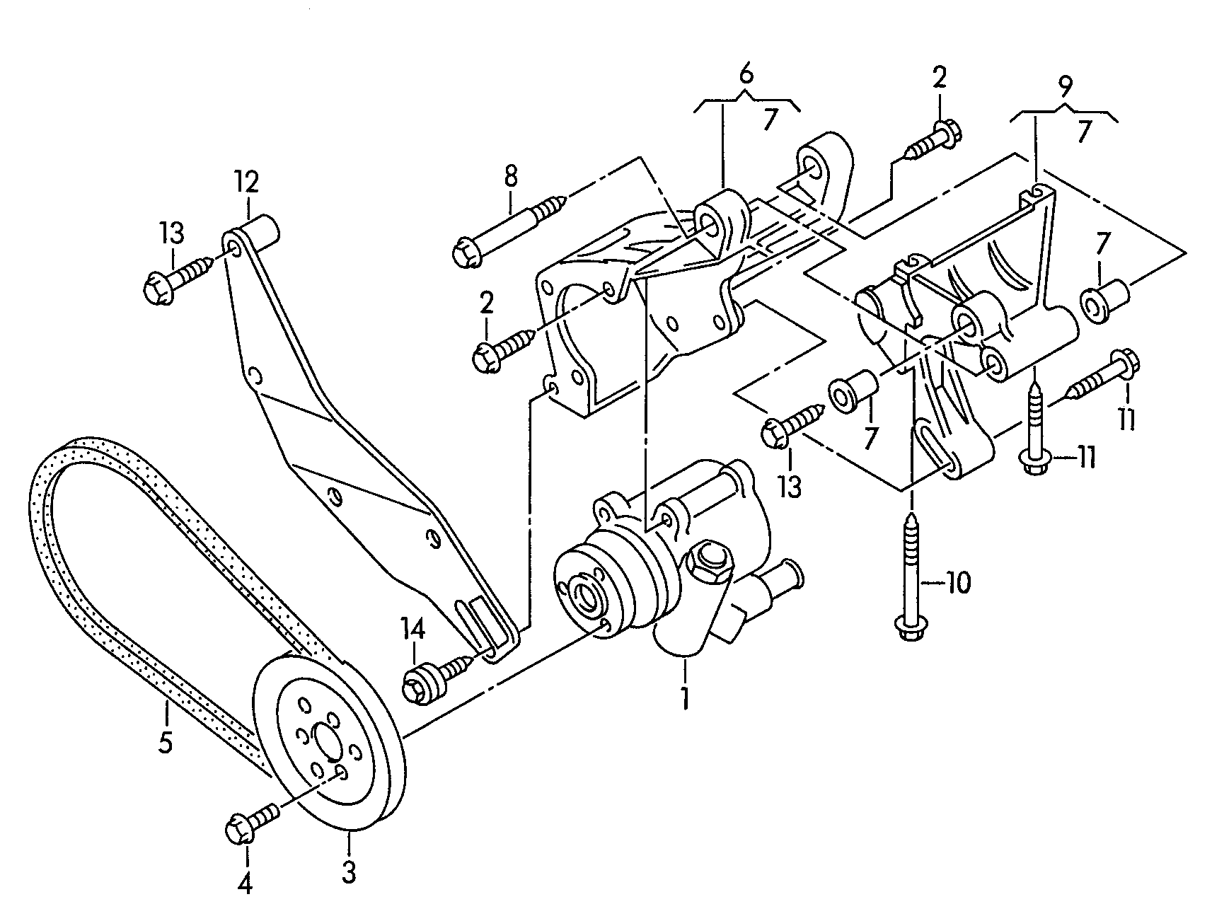 Skoda 028145157DX - Гидравлический насос, рулевое управление, ГУР parts5.com