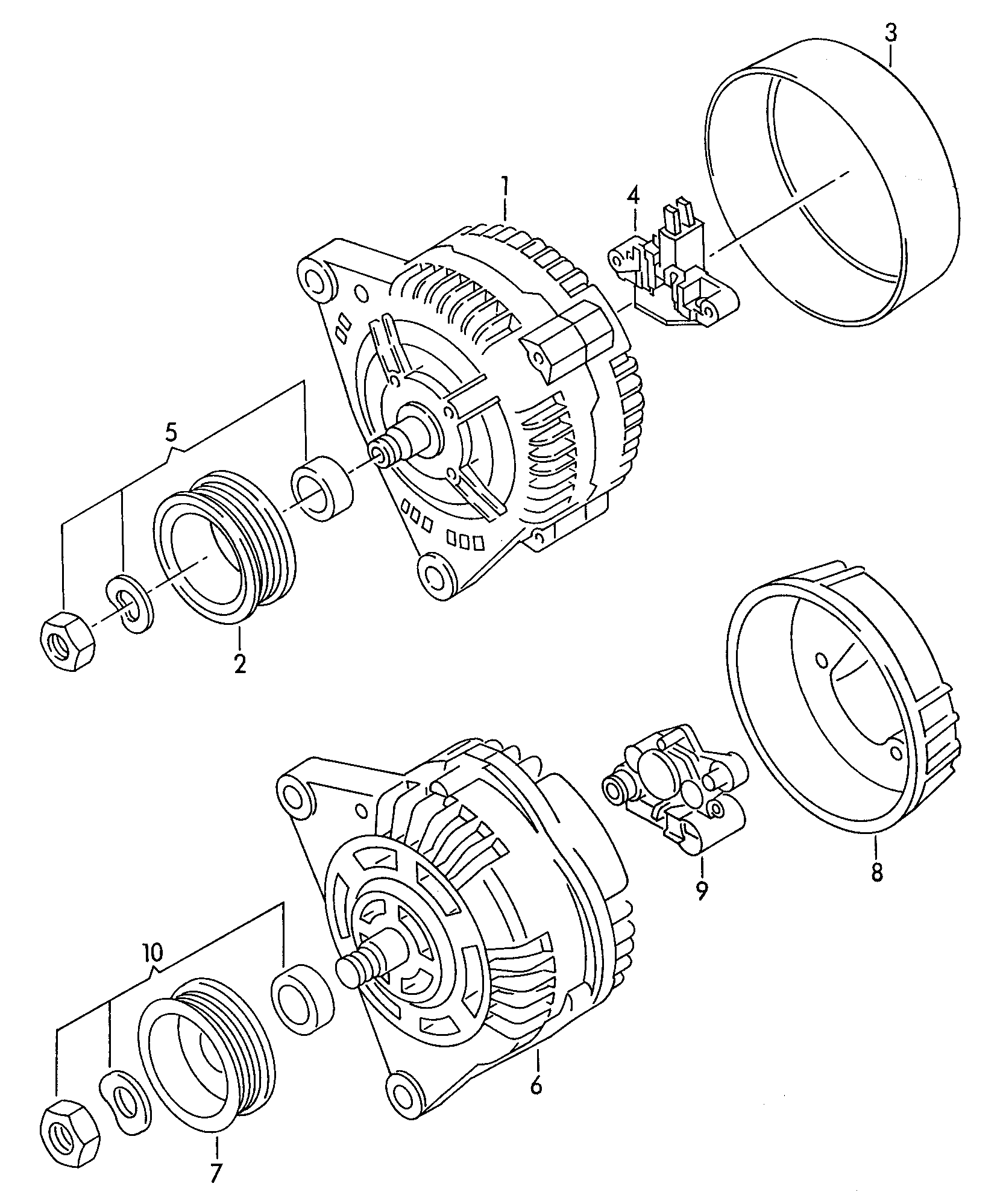 VAG 028 903 803D - Регулятор напряжения, генератор parts5.com