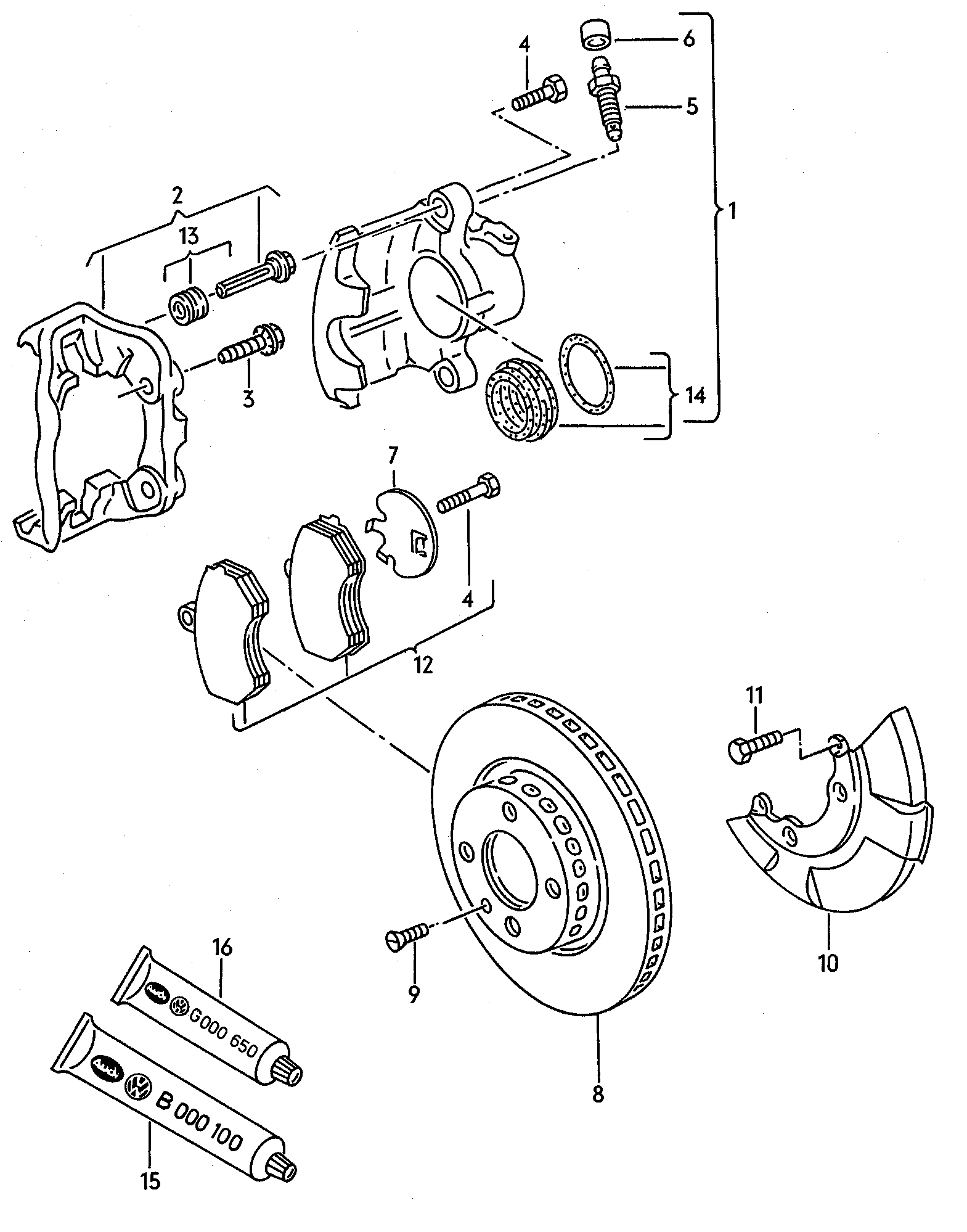 VW 357615301A - Тормозной диск parts5.com