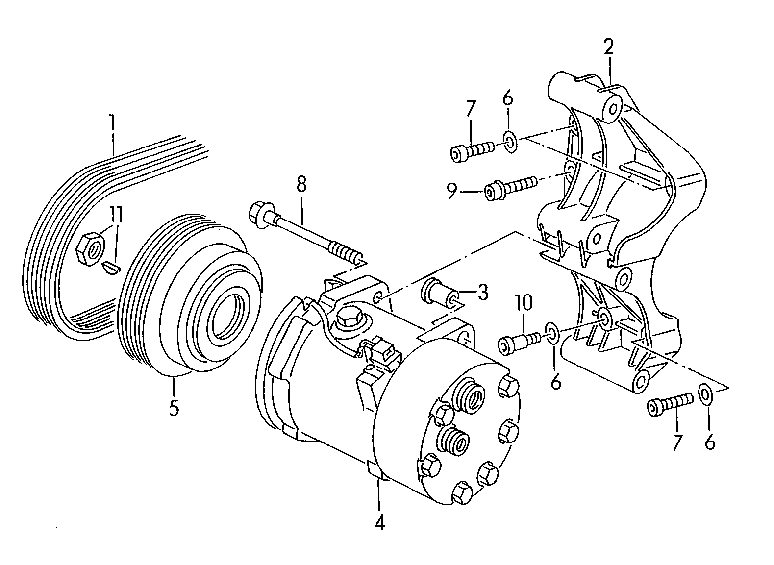 AUDI 357820803R - Компрессор кондиционера parts5.com