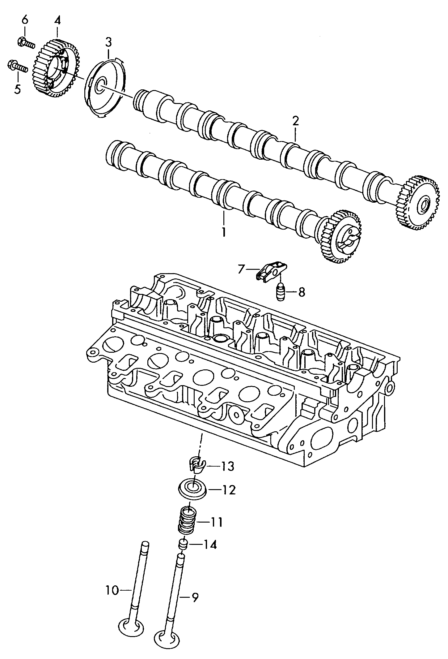 AUDI N  10403203 - Комплект ремня ГРМ parts5.com