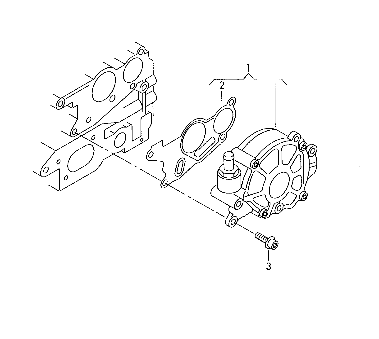 Skoda 03L 145 215K - Прокладка, вакуумный насос parts5.com