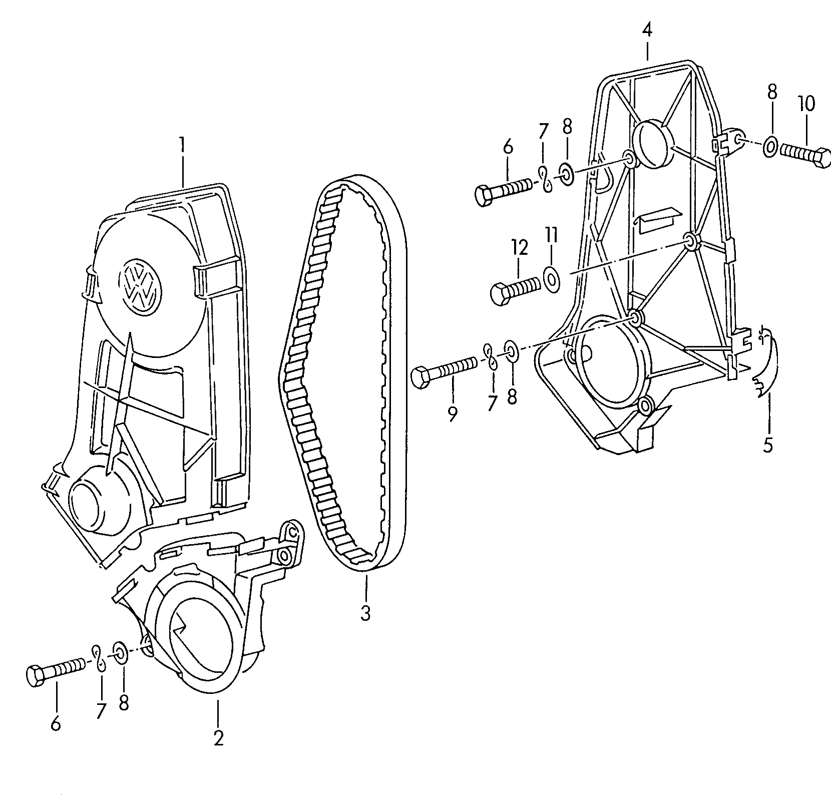 AUDI 030109119A - Зубчатый ремень ГРМ parts5.com