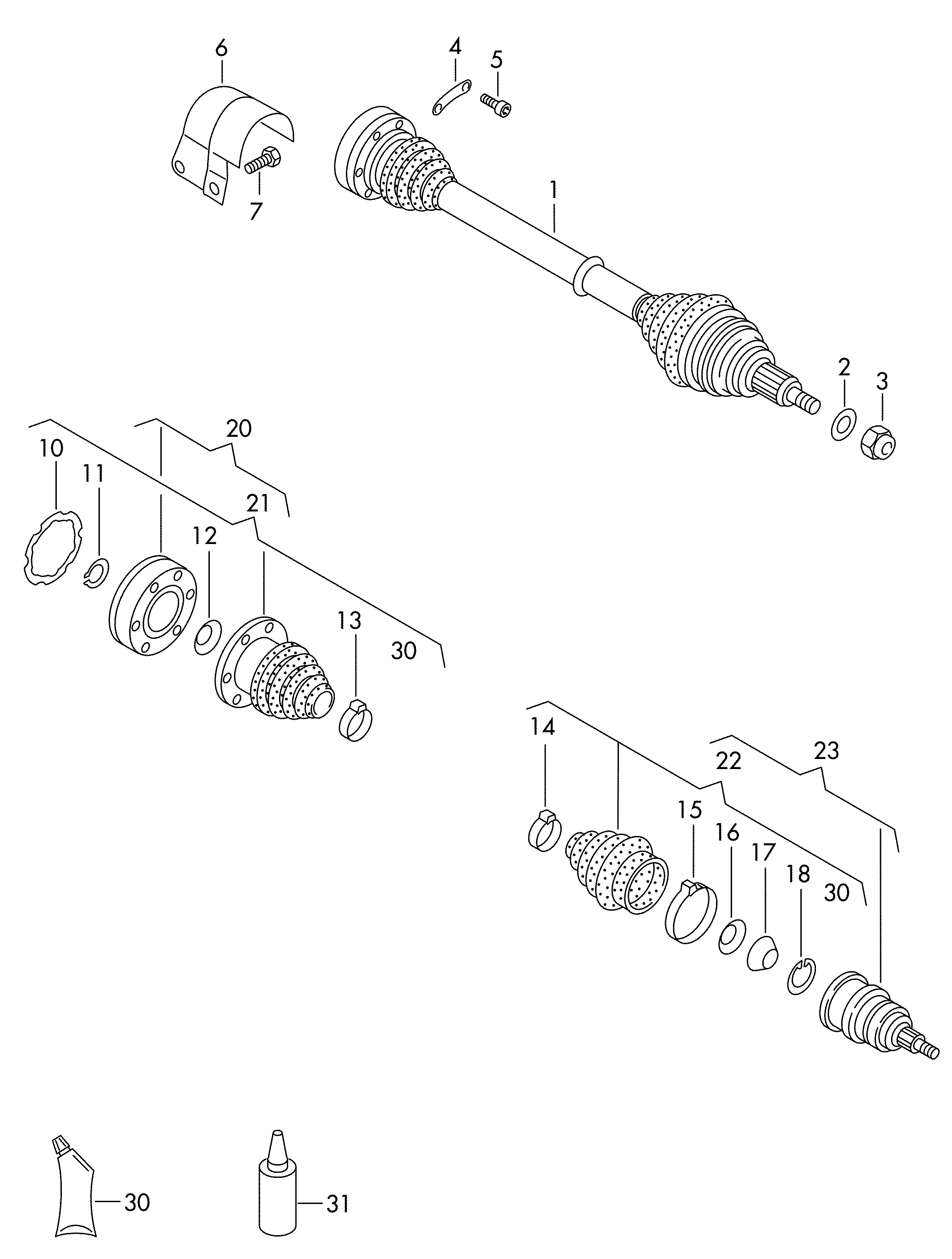 AUDI 191 498 202 A - Пыльник, приводной вал parts5.com