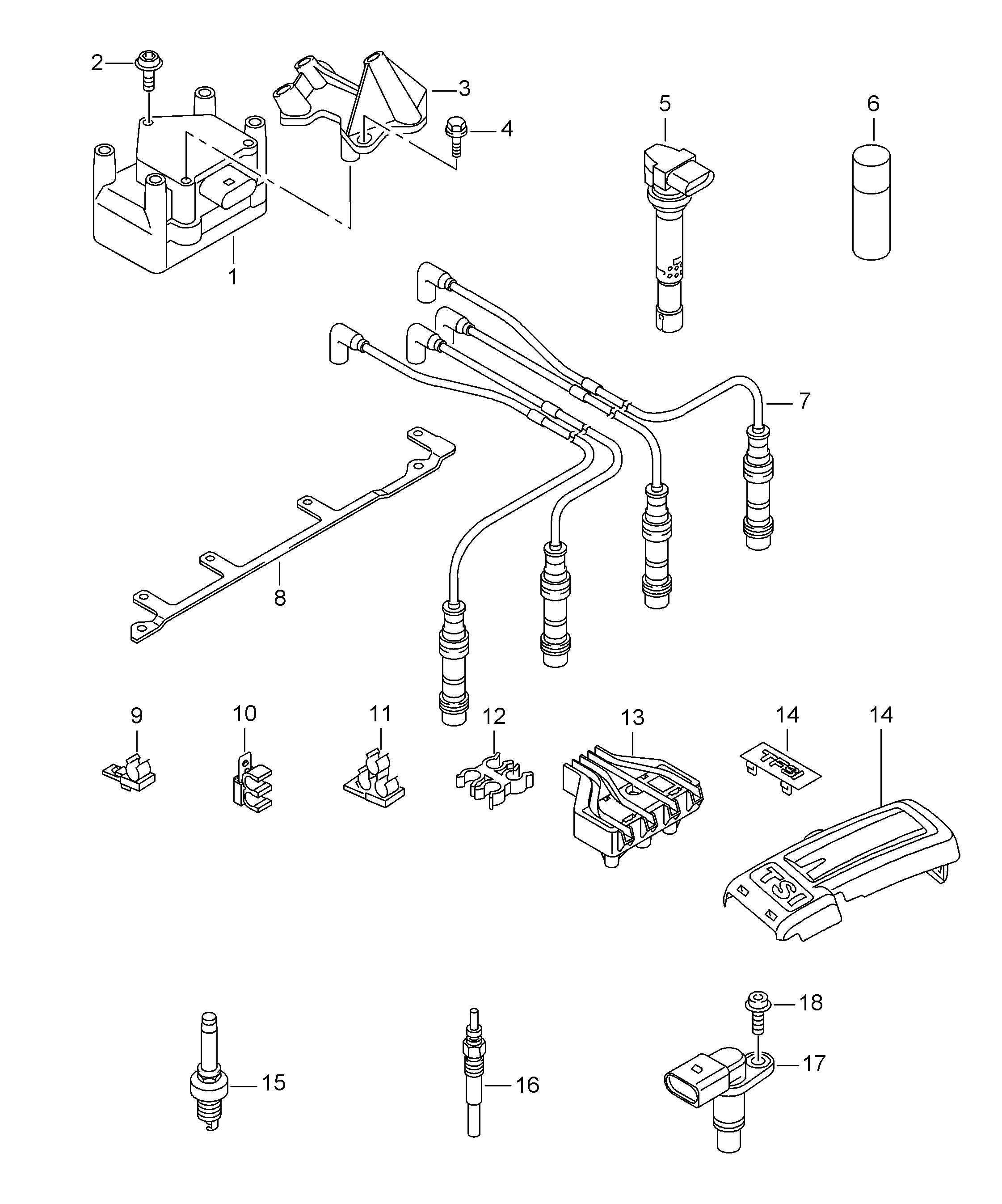 VAG 101 905 617 C - Свеча зажигания parts5.com