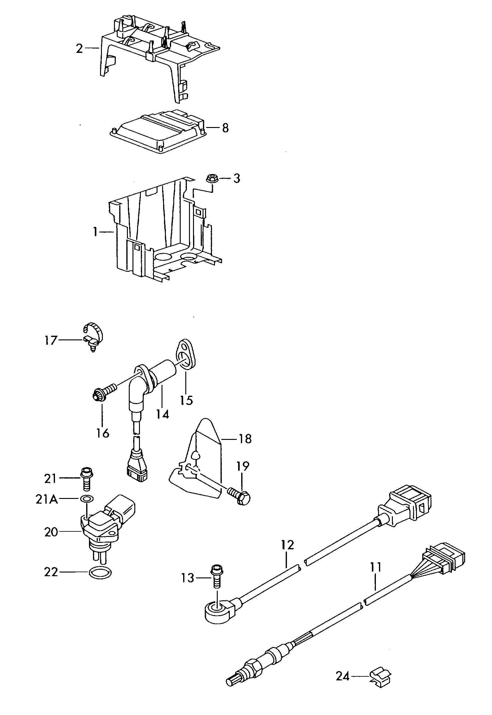 Skoda 036 906 433 E - Датчик импульсов, коленвал parts5.com