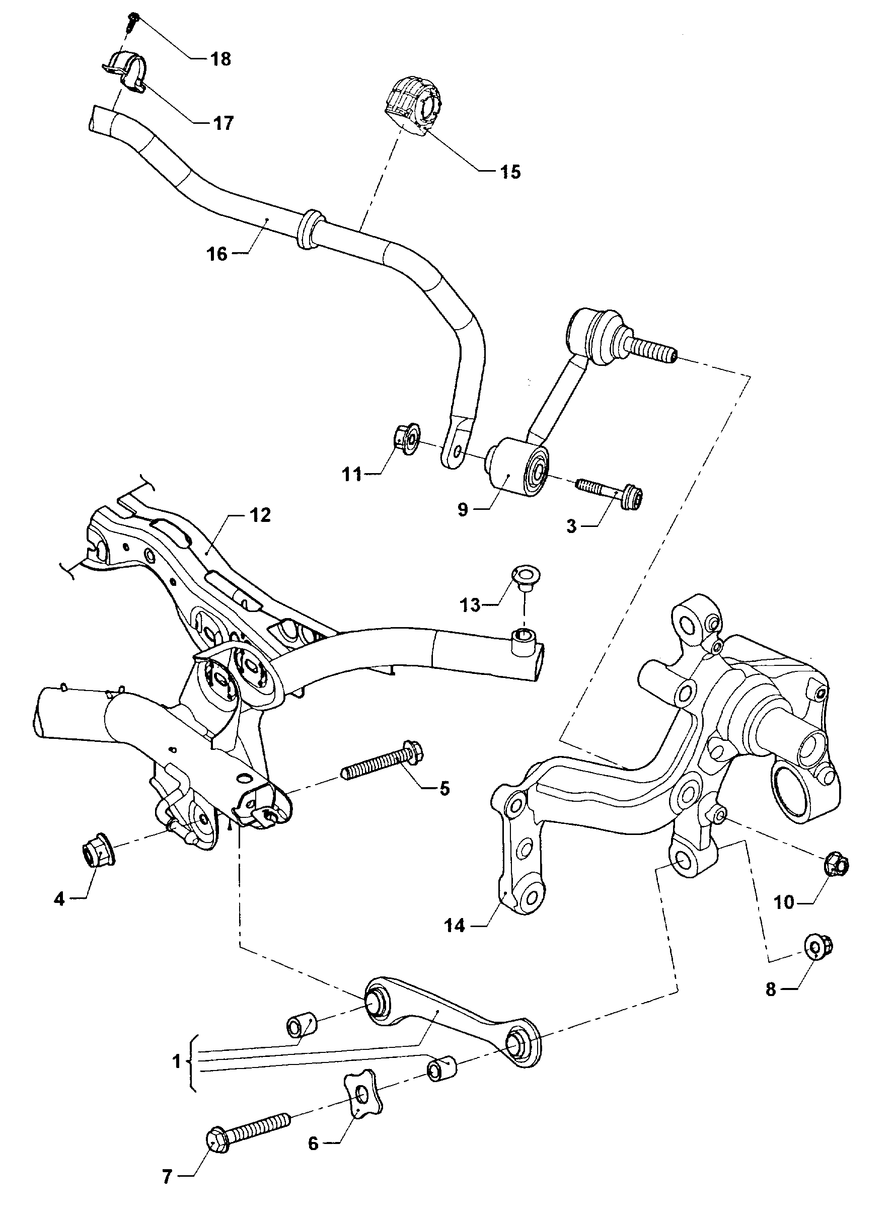 VW (FAW) 1K0 505 465 K - Тяга / стойка, стабилизатор parts5.com