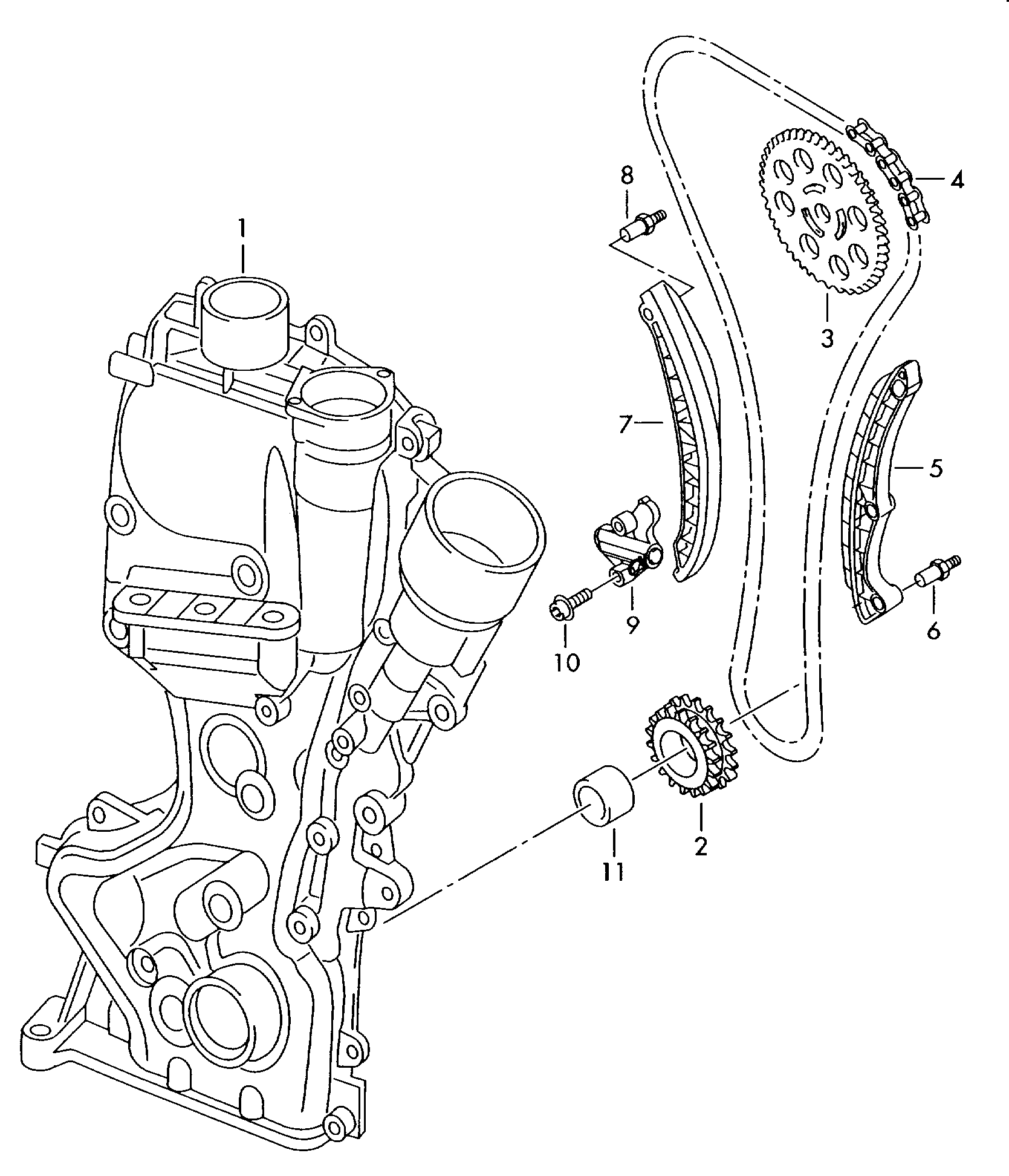 Seat 03C 109 507 AH - Комплект цепи привода распредвала parts5.com