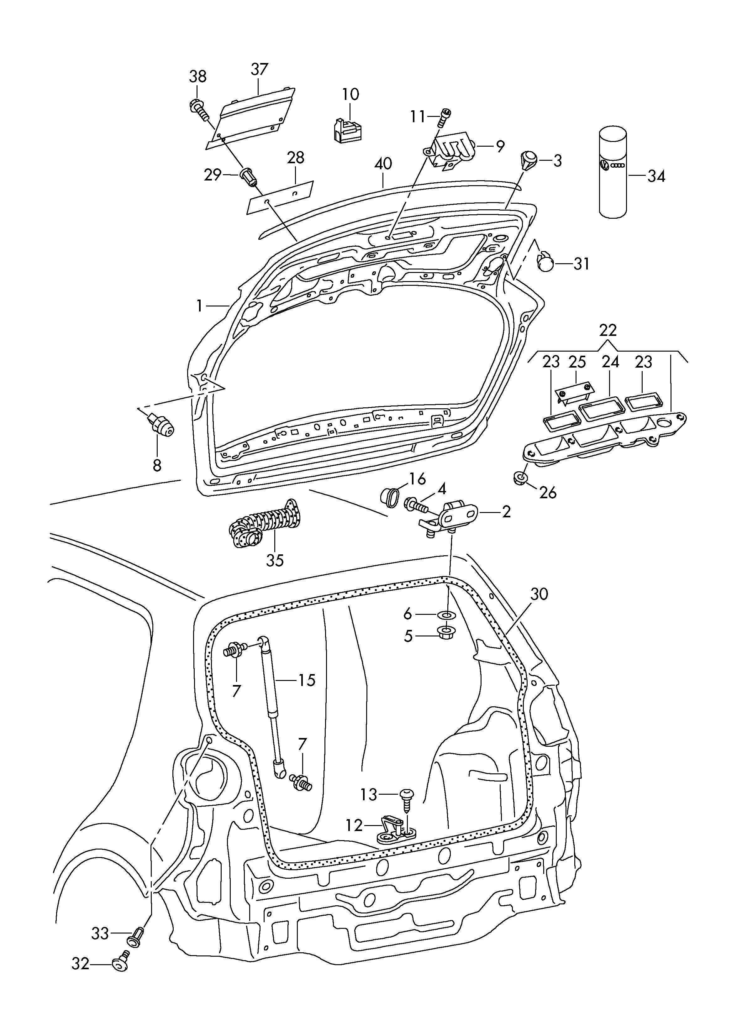 Skoda 3B5998026 - Фонарь освещения номерного знака parts5.com