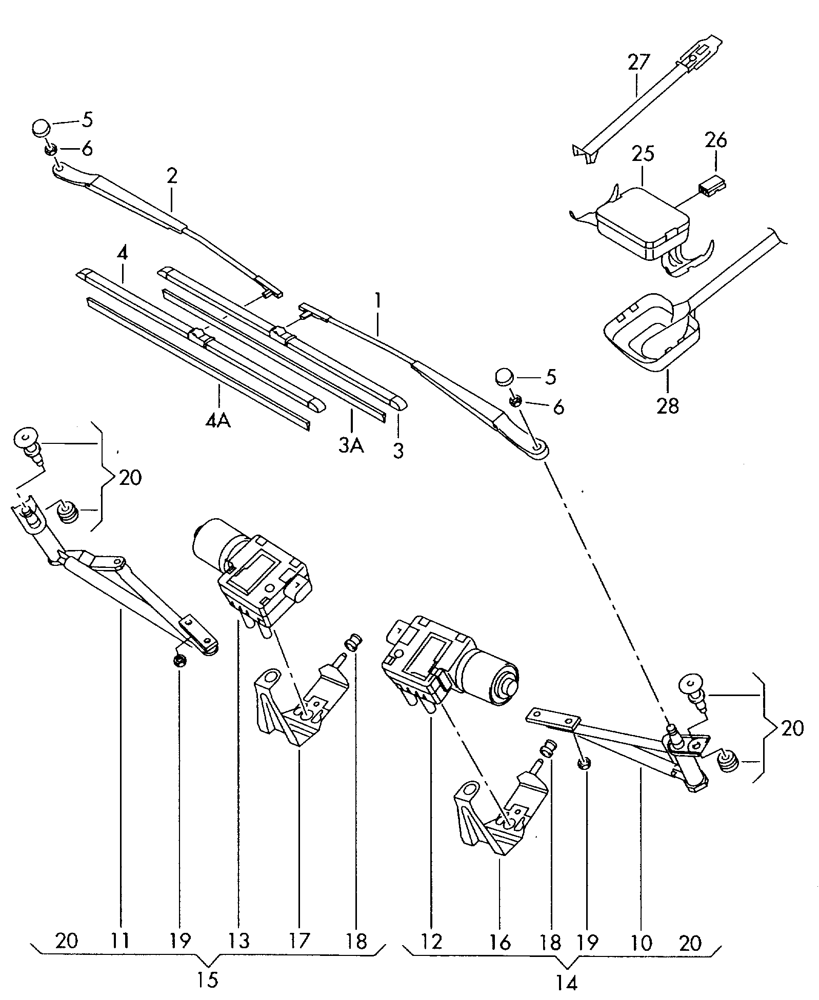 VW (SVW) 5M0955426C - Щетка стеклоочистителя parts5.com