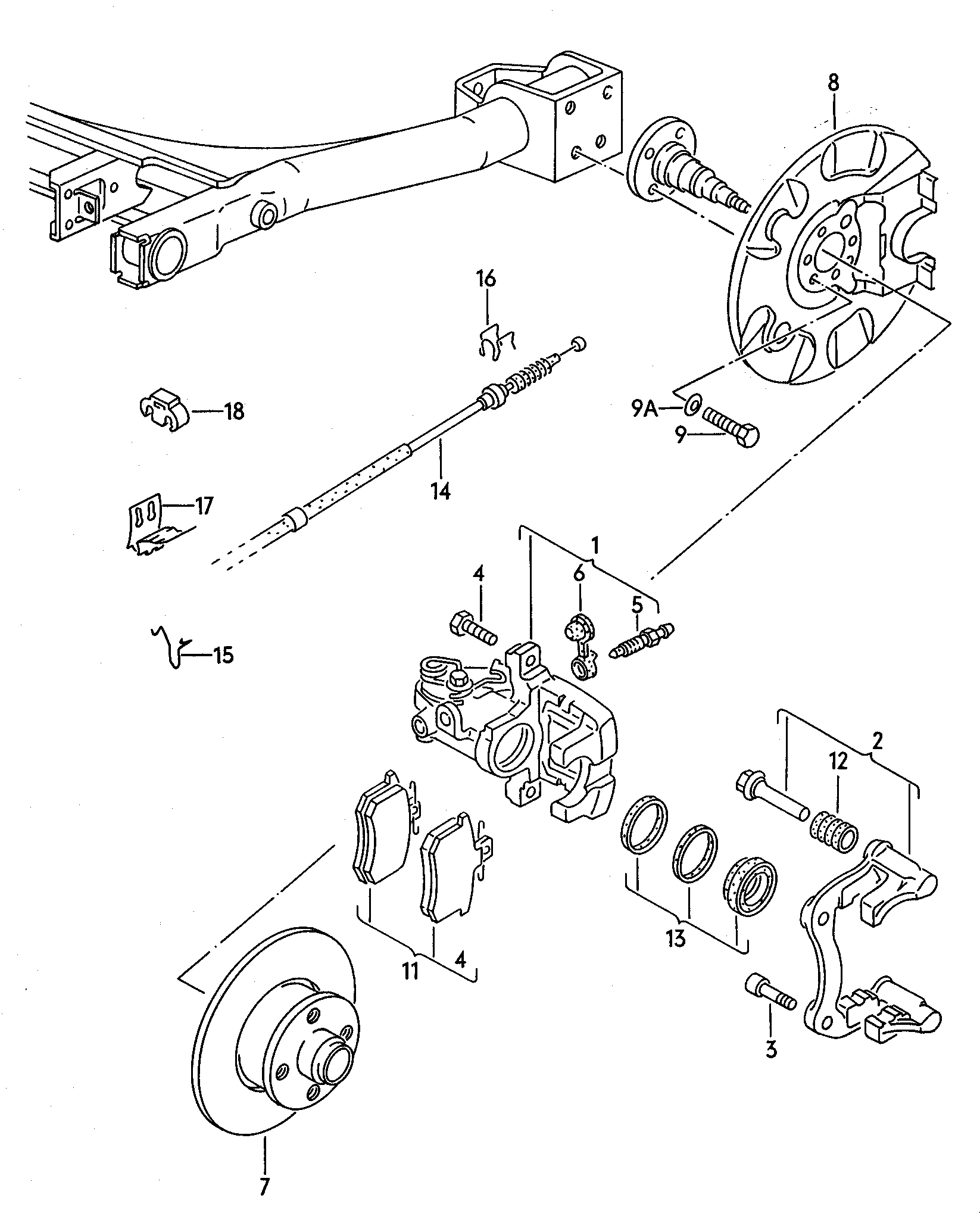 VW 1J0614149 - Ступица колеса, поворотный кулак parts5.com