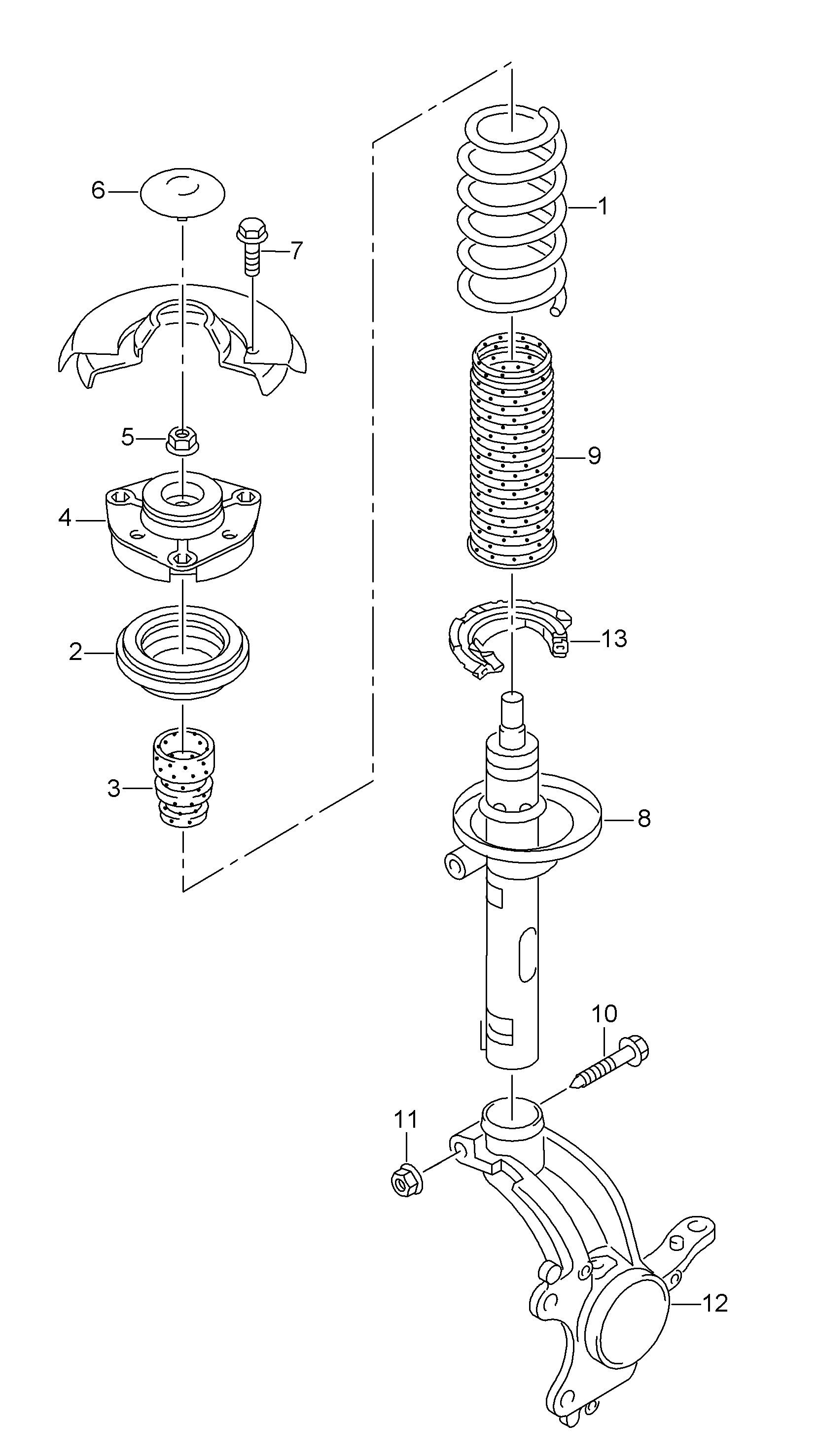 VAG 5Q0 413 023 FJ - Амортизатор parts5.com