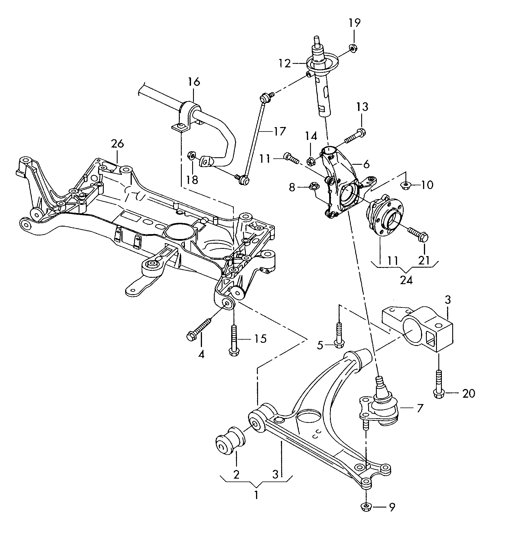 Skoda 3C0199231D - Подушка, опора, подвеска двигателя parts5.com