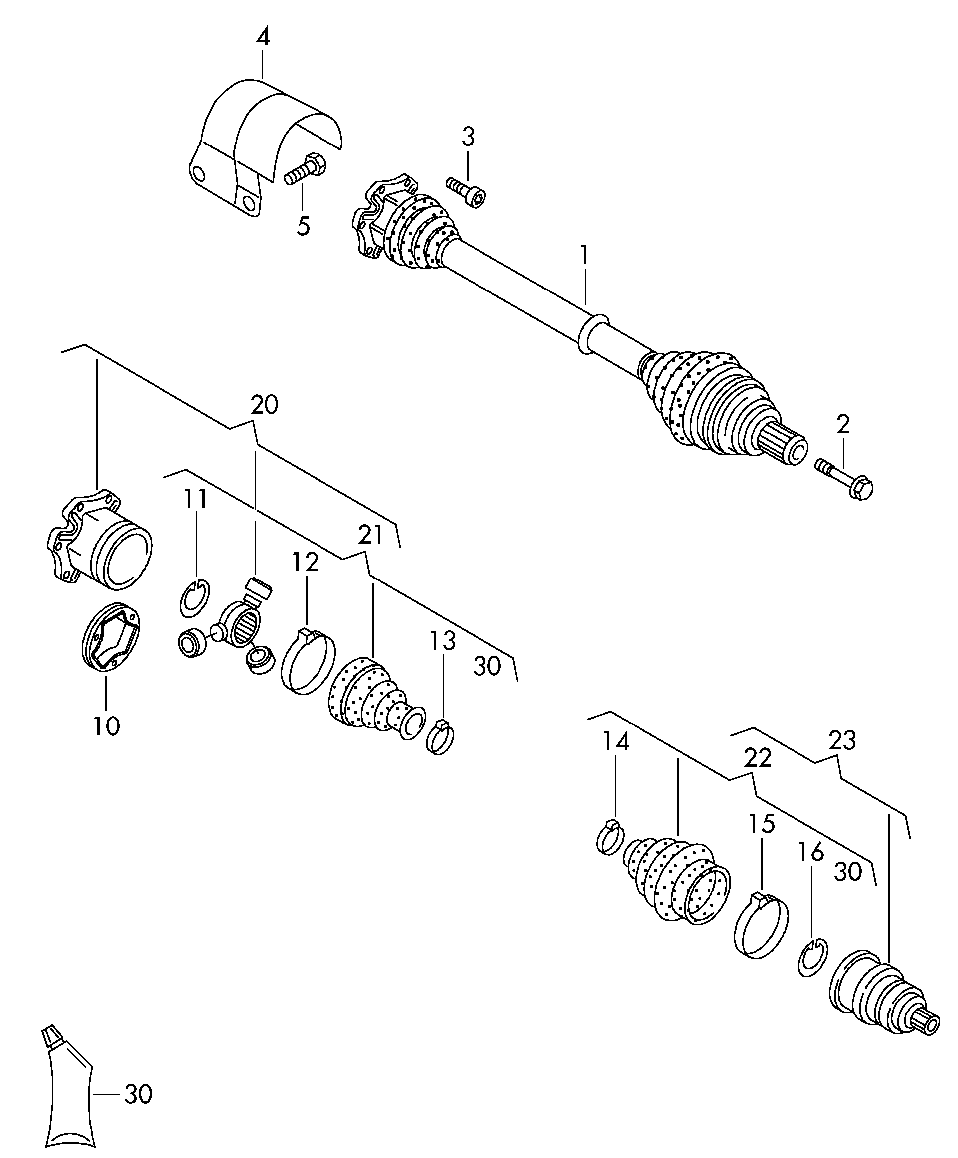 AUDI 3Q0 498 201 - Пыльник, приводной вал parts5.com