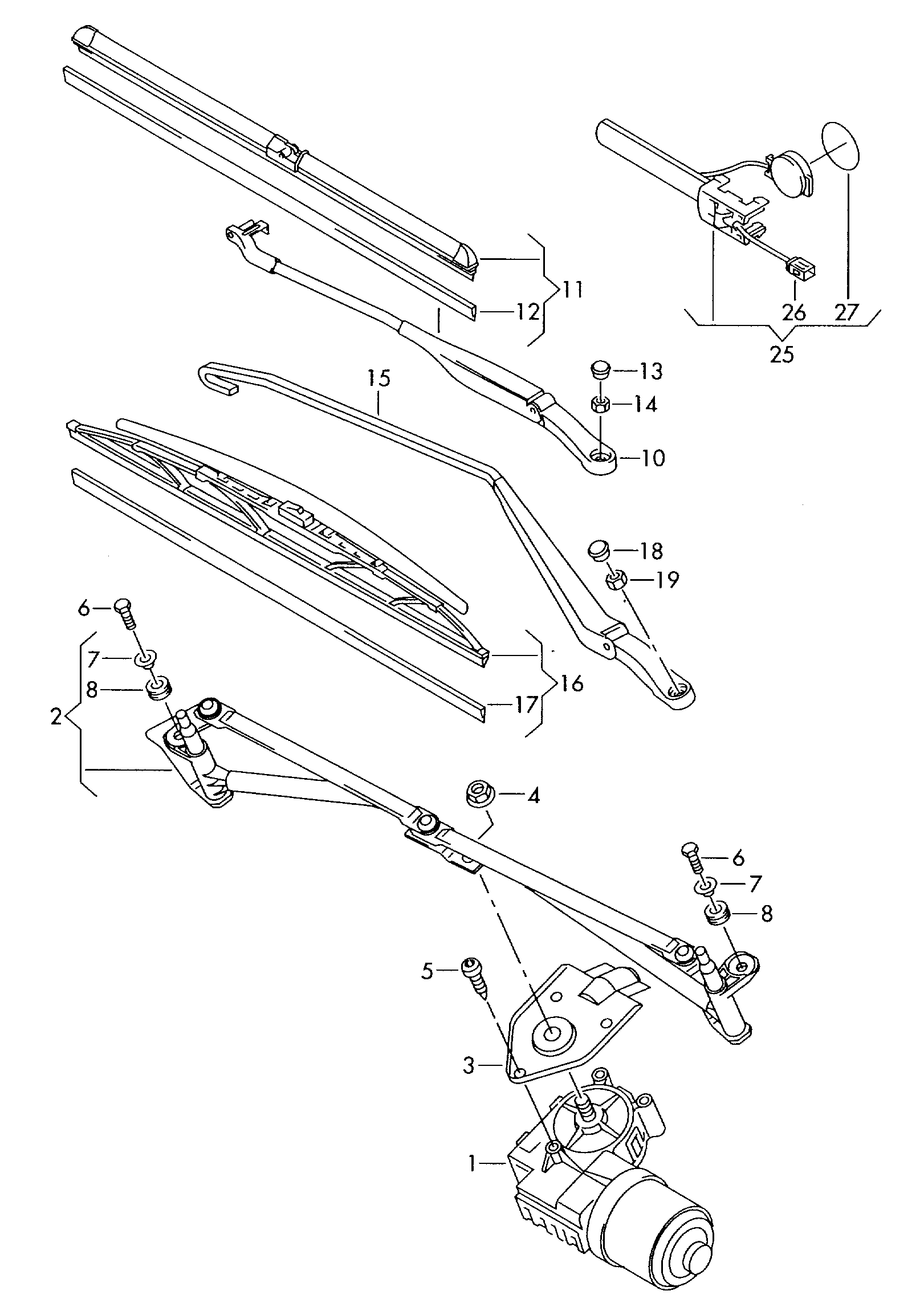 VAG 1K0 955 429 B - Щетка стеклоочистителя parts5.com