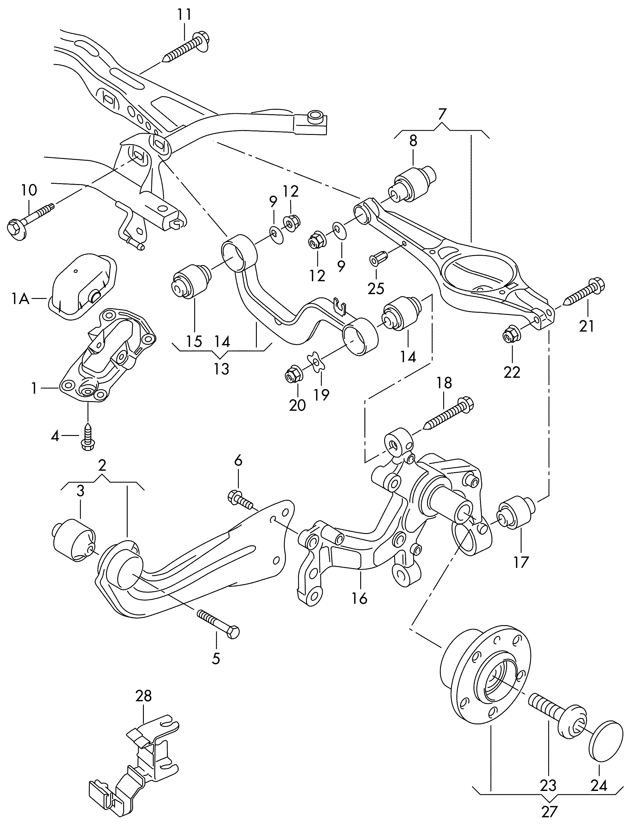 VW (FAW) 5Q0 505 323 C - Тяга / стойка, подвеска колеса parts5.com