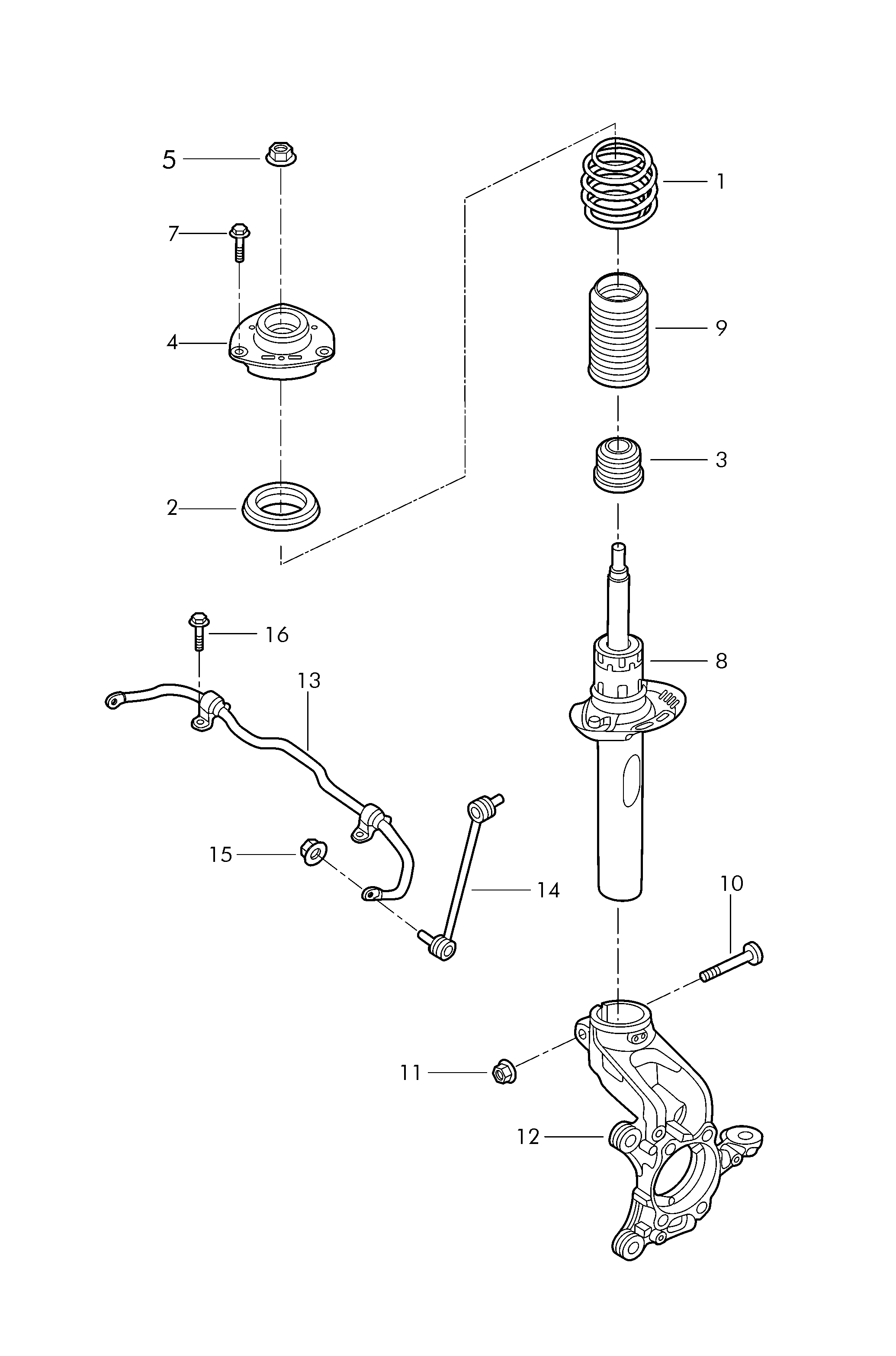 VW 5C0 413 031 BB - Амортизатор parts5.com