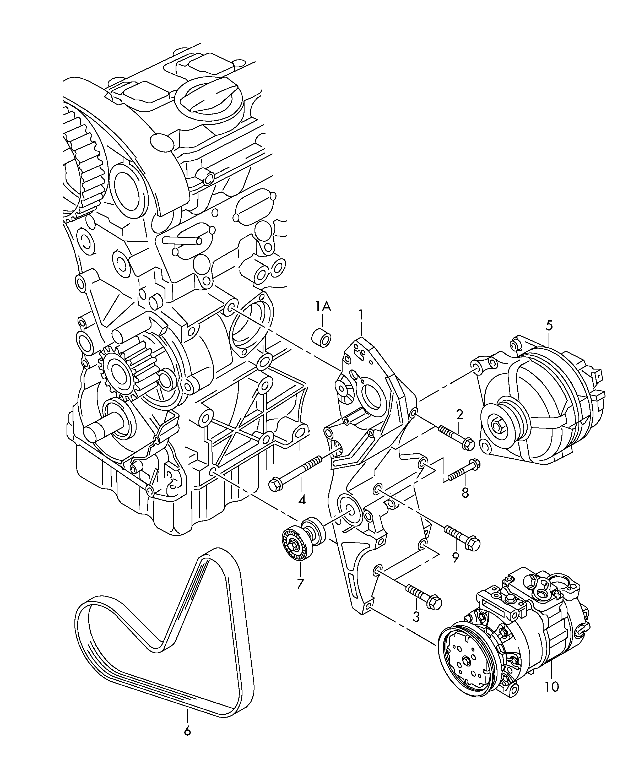 Seat 038 903 315 AP - Натяжитель, поликлиновый ремень parts5.com