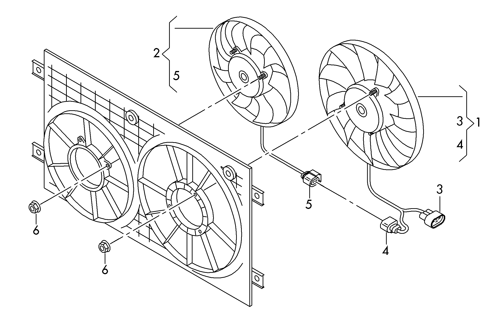 CUPRA 1K0959455FJ - Radiator fan parts5.com