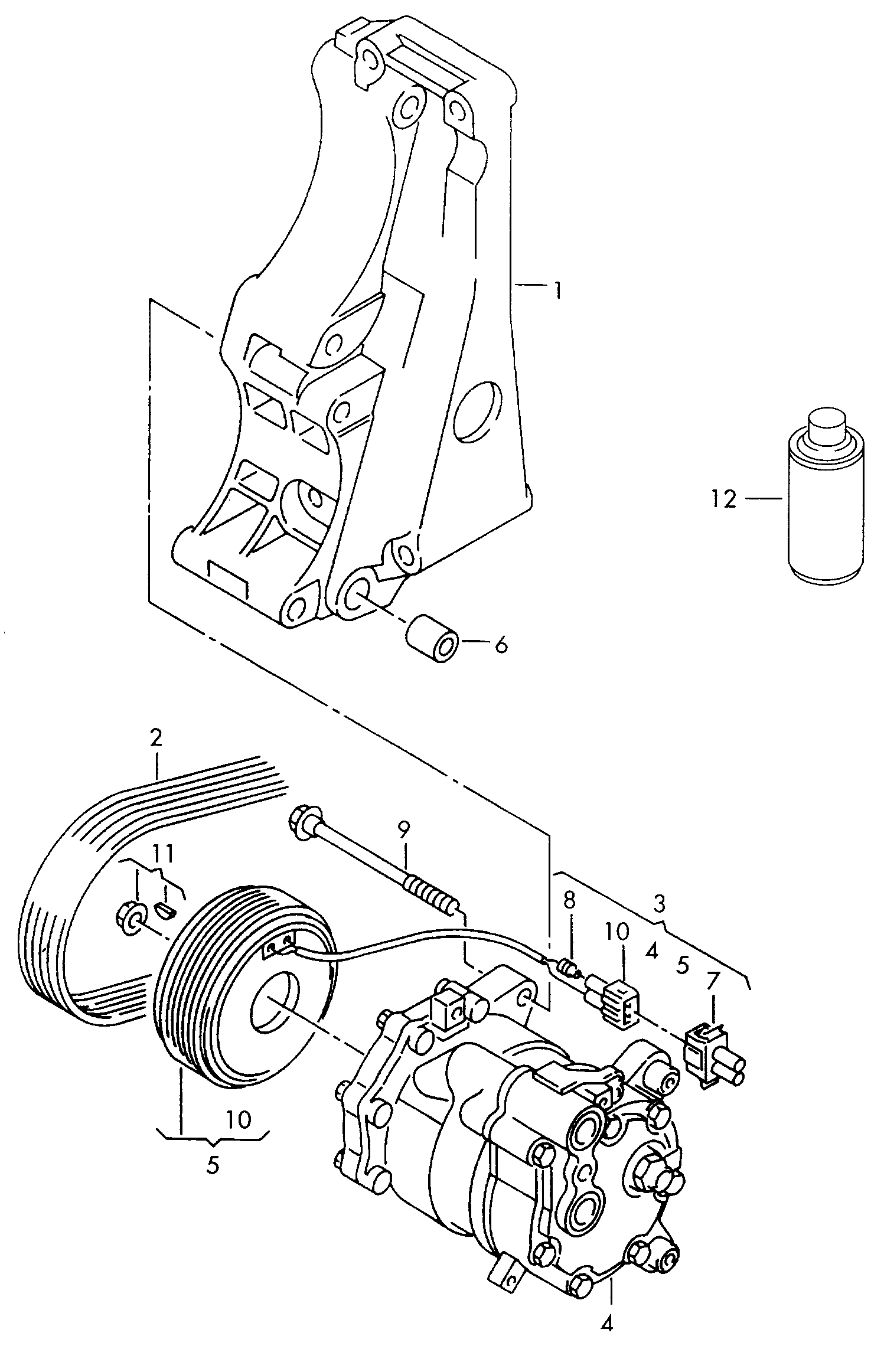 AUDI 036 145 933 Q - V-Ribbed Belt parts5.com