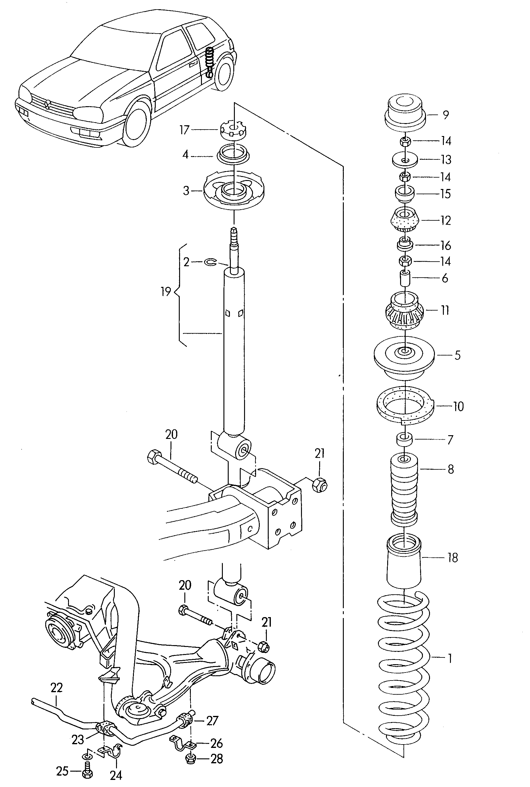 VAG 6N0 512 131A - Отбойник, демпфер амортизатора parts5.com