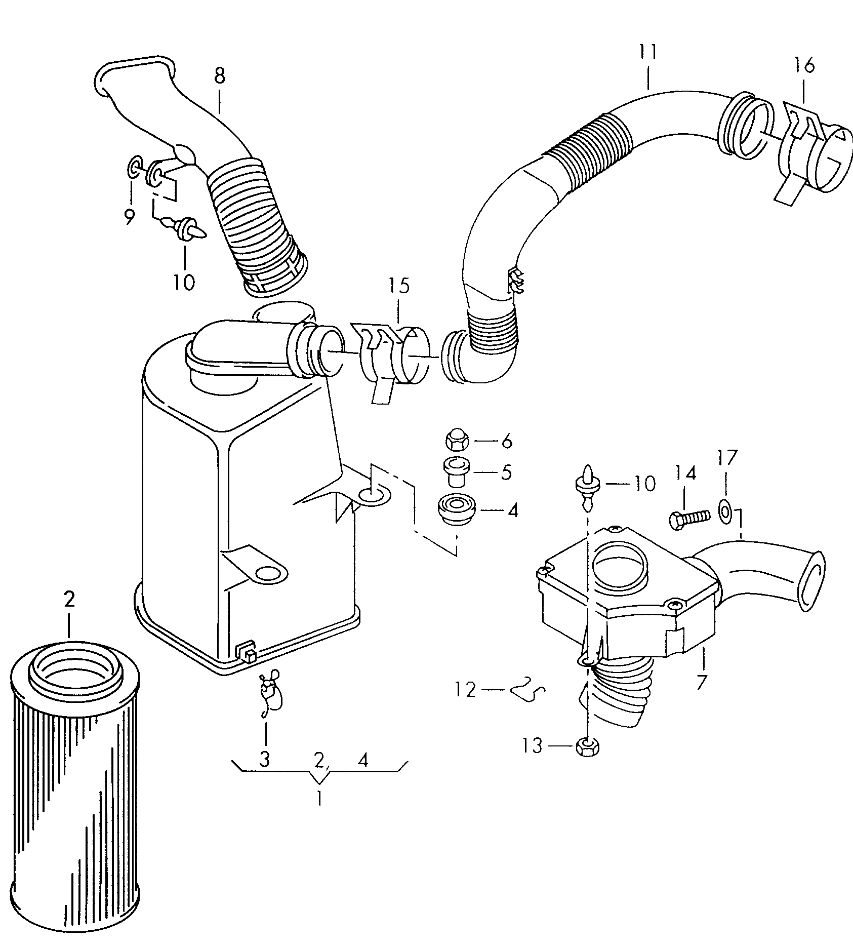 VW 6N0 129 620 - Воздушный фильтр parts5.com