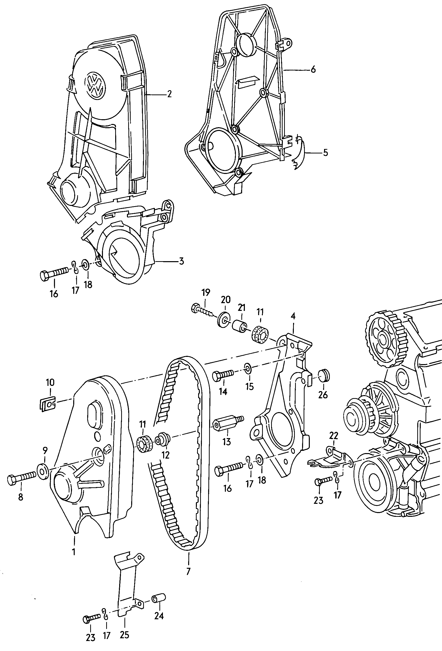 VW 052 109 119 - Timing Belt parts5.com