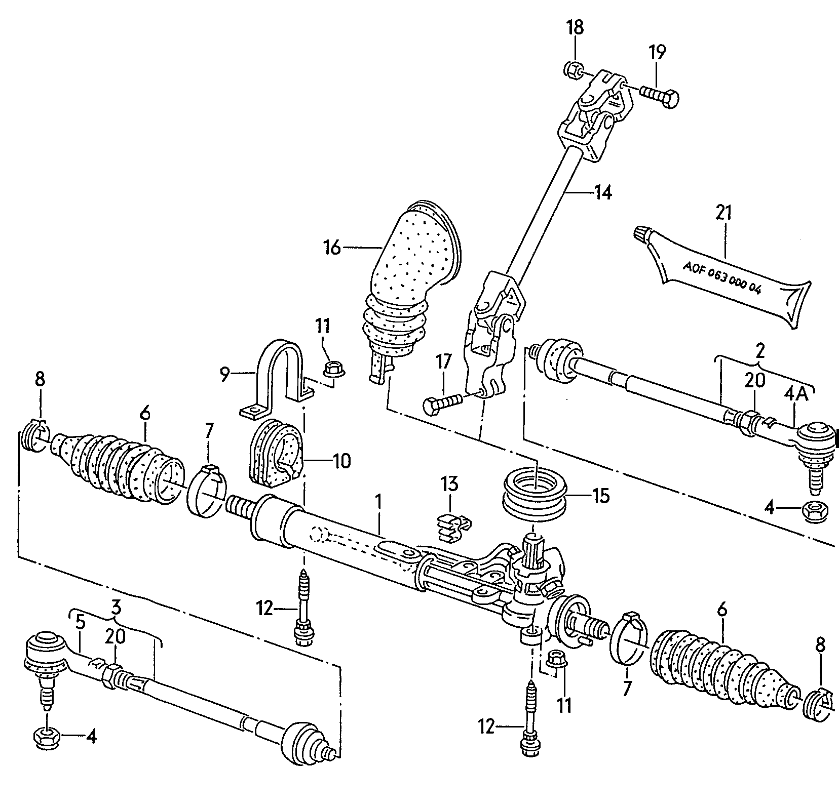 AUDI 191 422 804 A - Поперечная рулевая тяга parts5.com