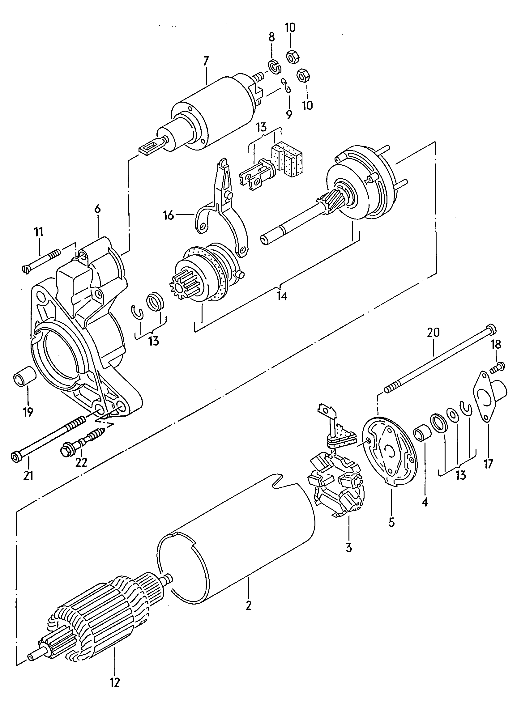 Skoda 020 911 023 P - Стартер parts5.com