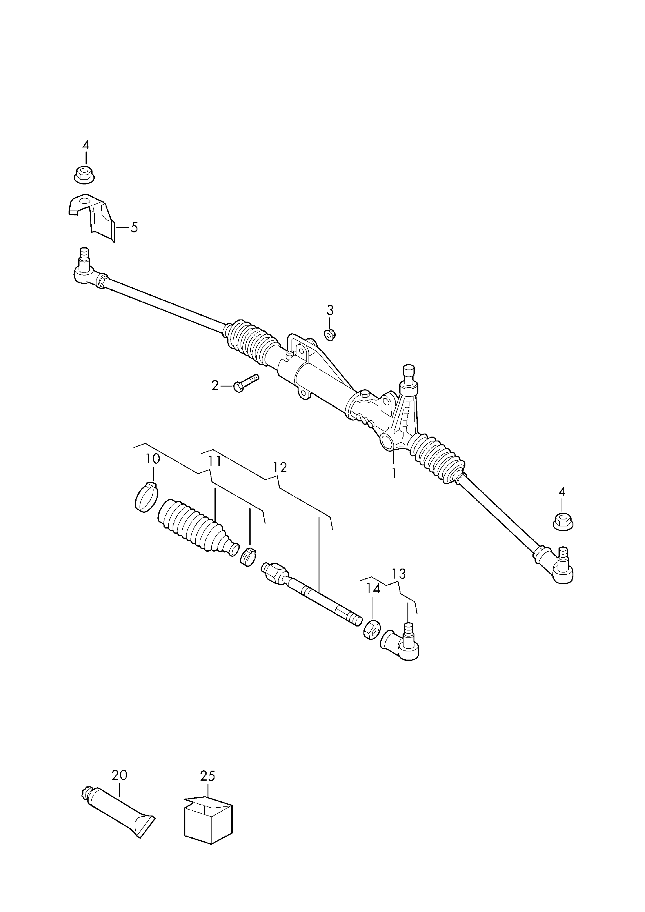 Porsche 2E0713491 - Осевой шарнир, рулевая тяга parts5.com