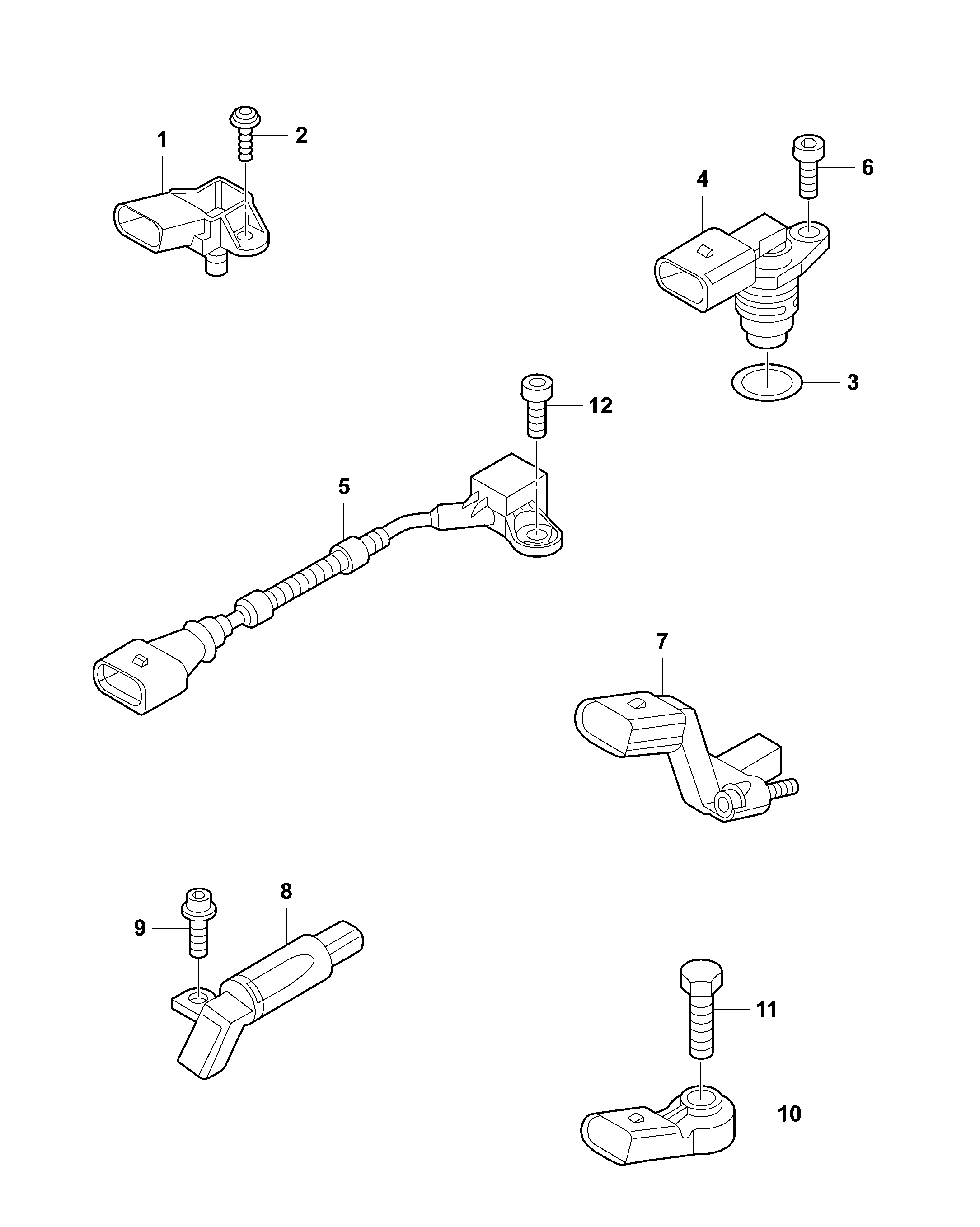 VW 2E0 906 051 A - Датчик, давление во впускной трубе parts5.com