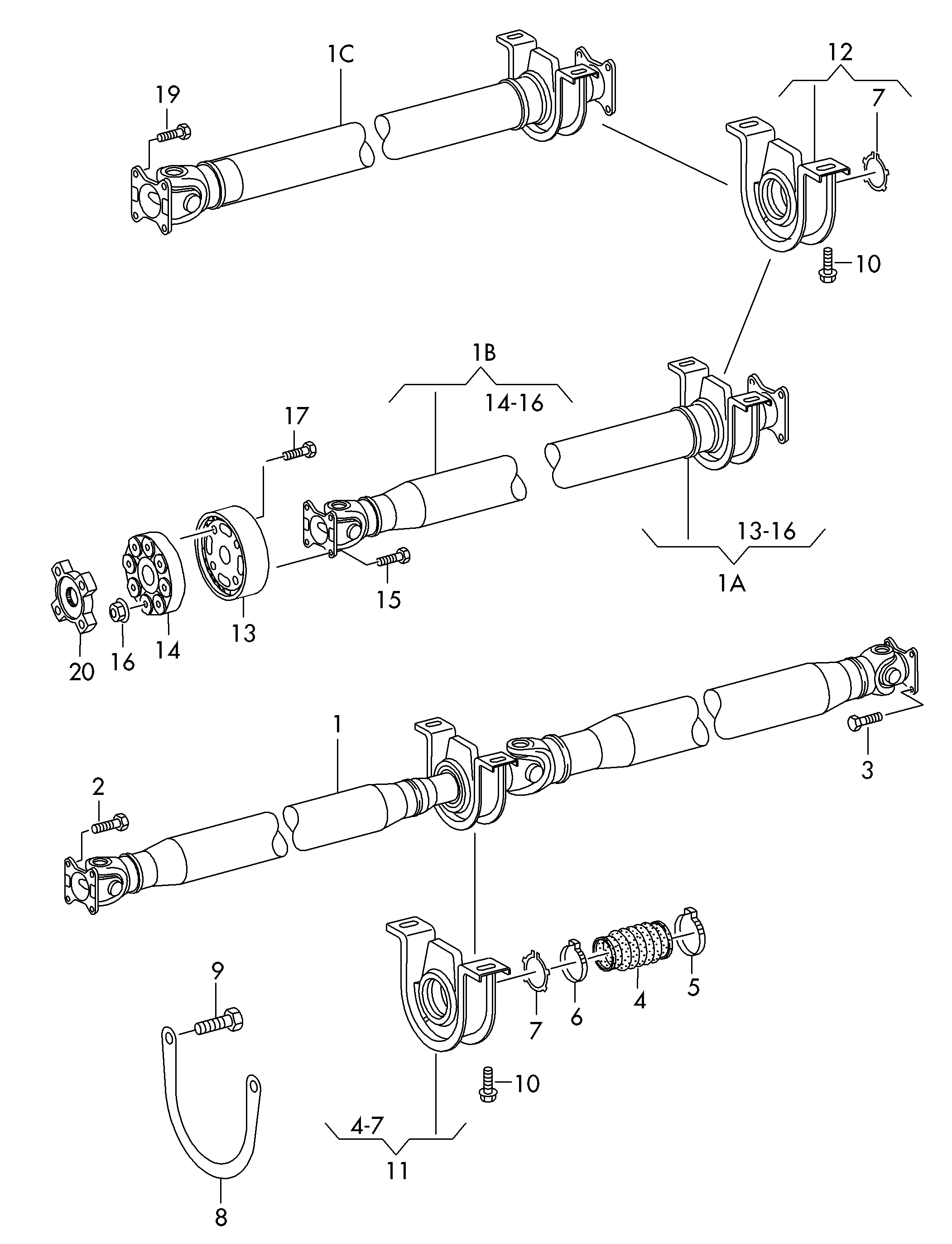 VW 2D0 521 149 - Манжета, карданный вал parts5.com