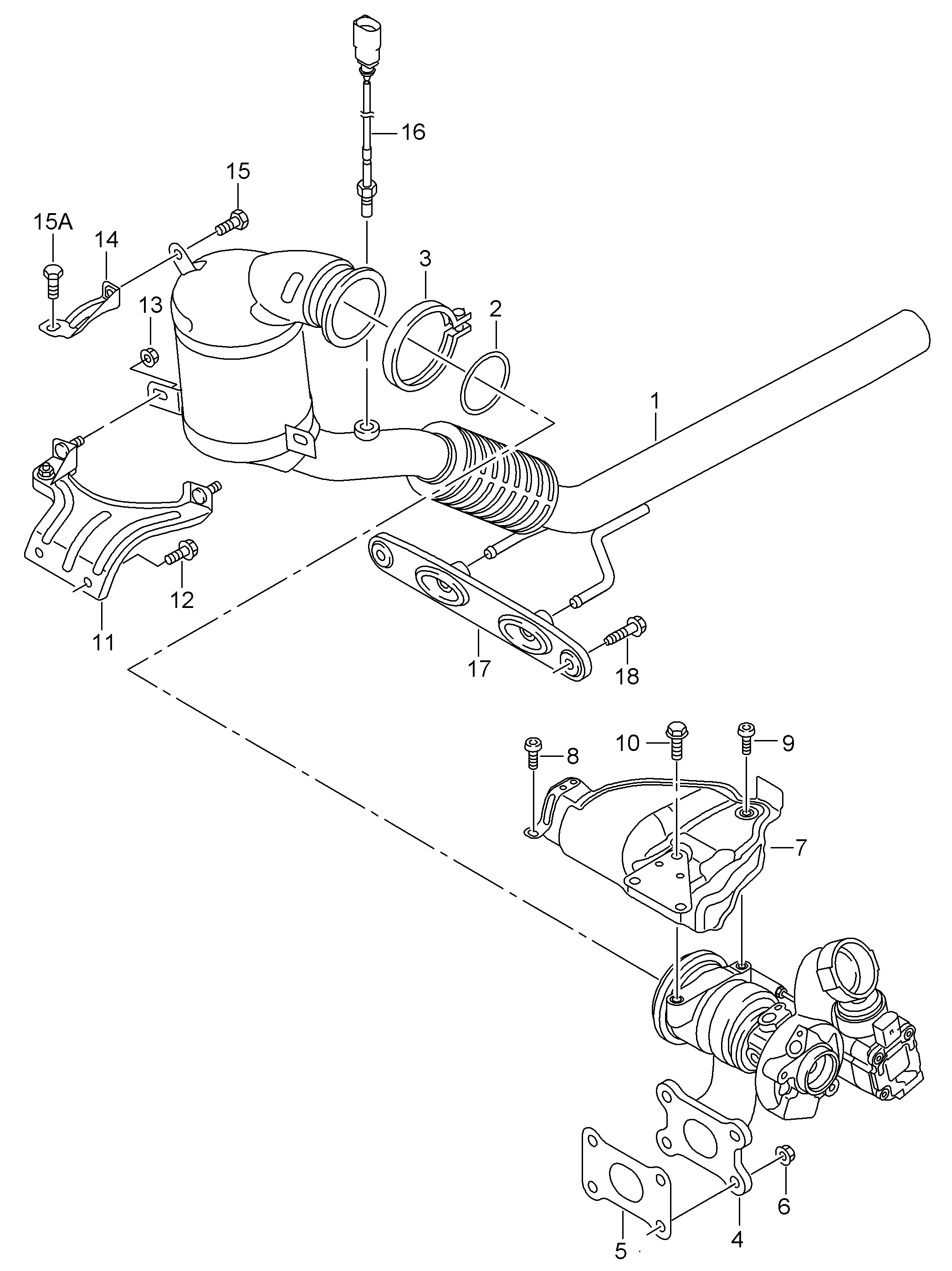 Seat 5Q0253725D - Соединительные элементы, система выпуска parts5.com