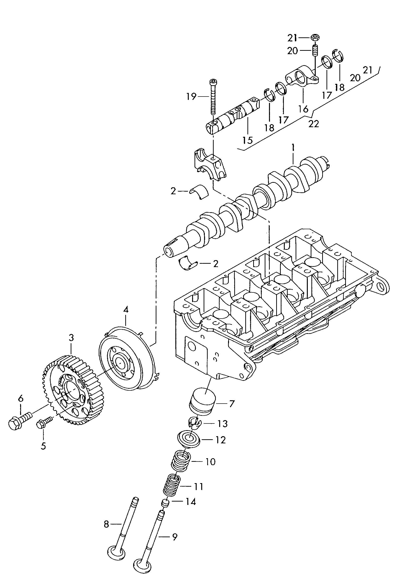 Seat 038 109 309 A - Толкатель, гидрокомпенсатор parts5.com