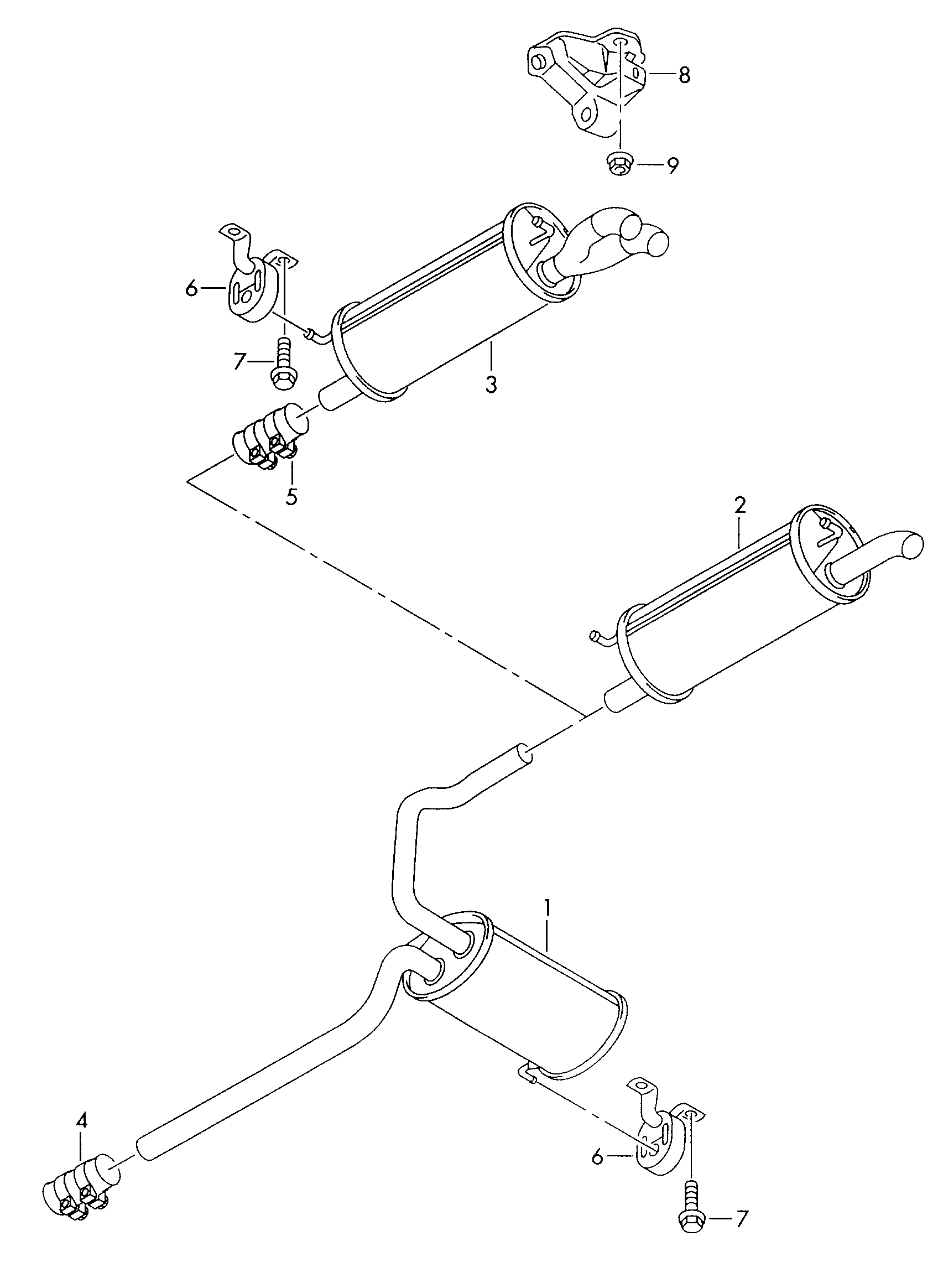 Skoda 4B0 253 144 H - Кронштейн, втулка, система выпуска ОГ parts5.com