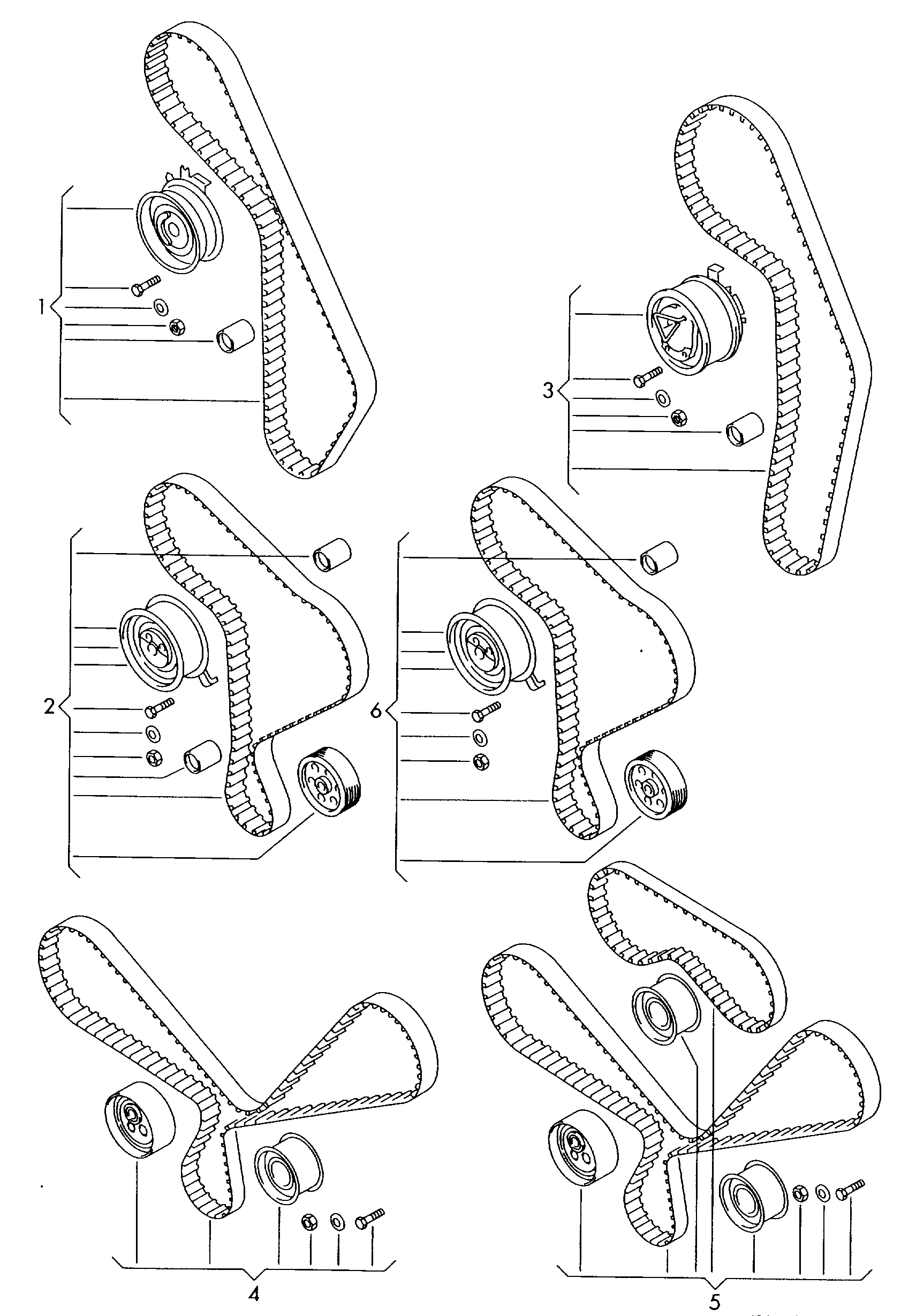 VAG 026198119 - Timing Belt Set parts5.com