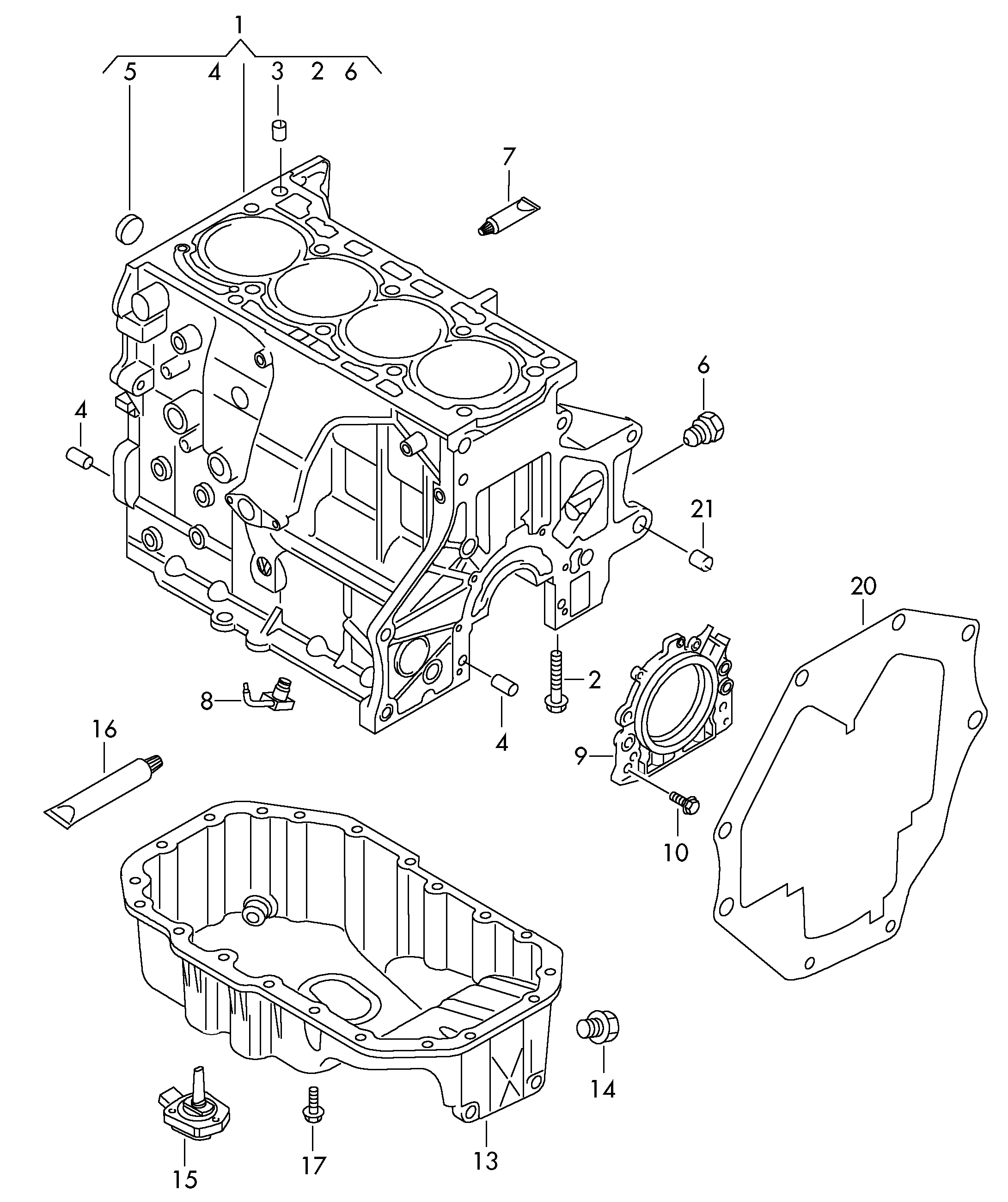 VAG 036 103 171 B - Уплотняющее кольцо, коленчатый вал parts5.com