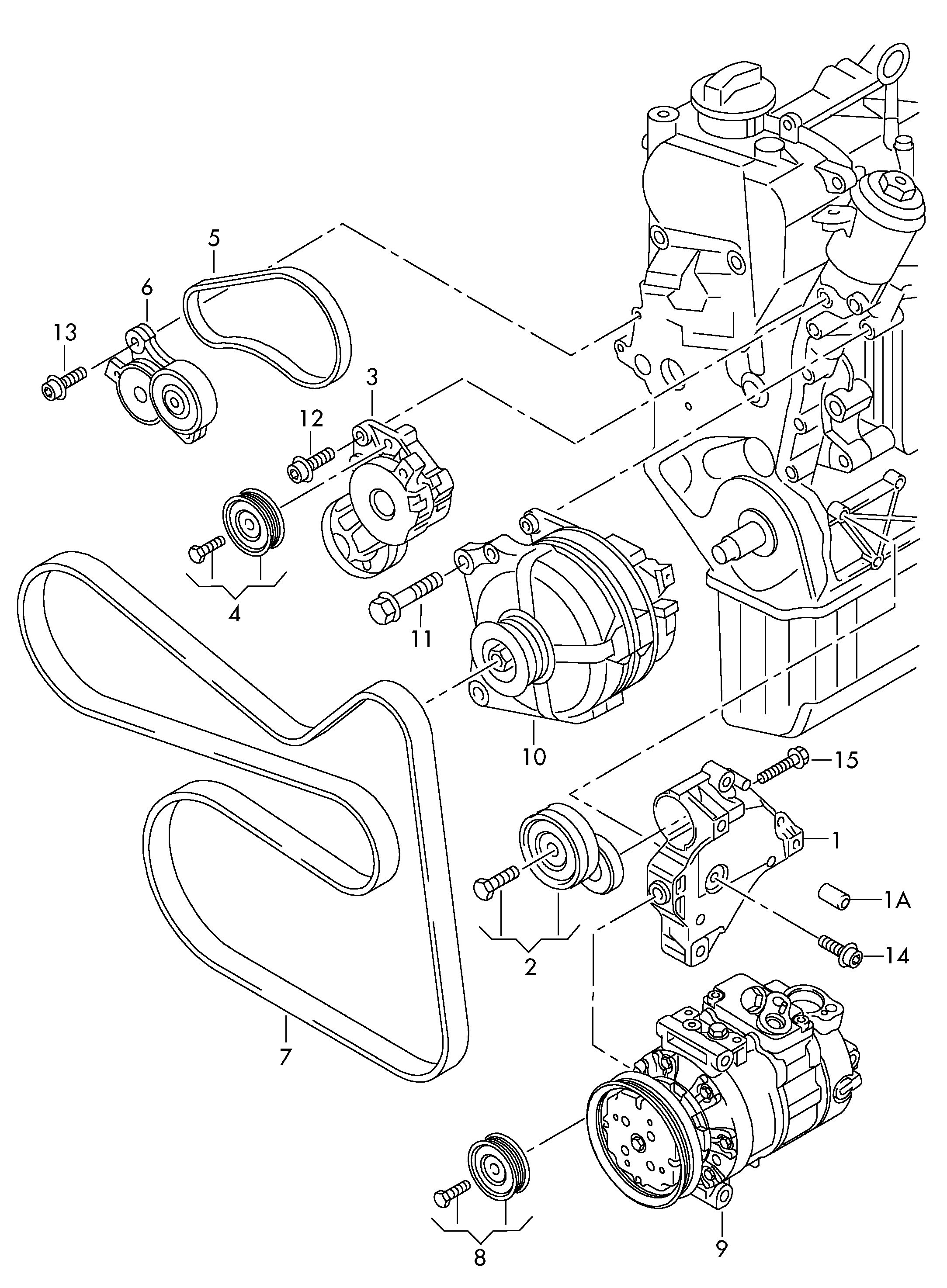 VAG 03C145933A - Поликлиновой ремень parts5.com