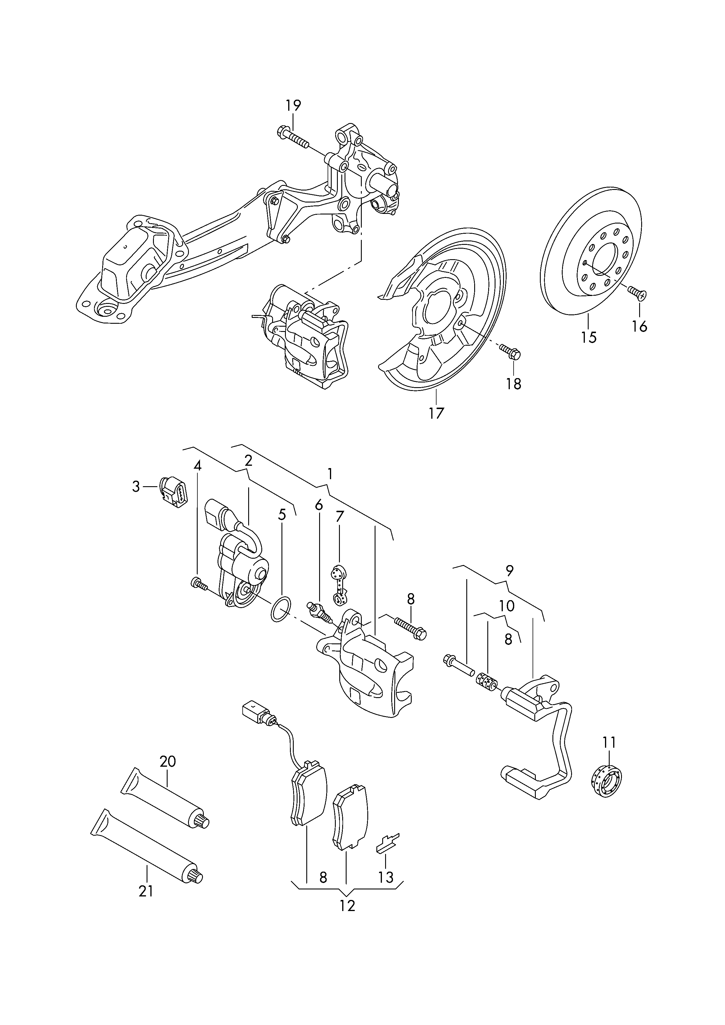 AUDI 5Q0 615 601 G - Тормозной диск parts5.com